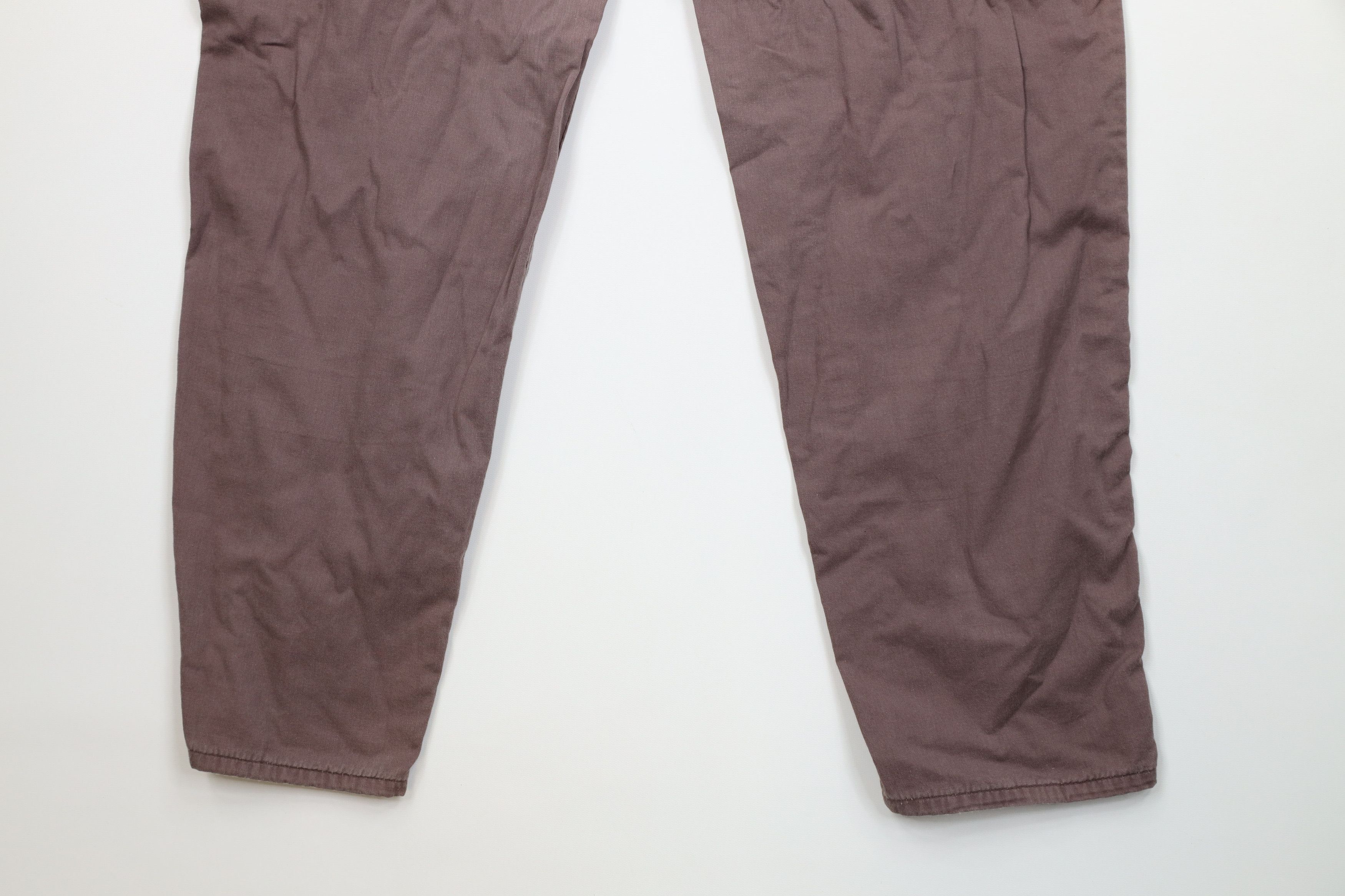 Lee Vintage 90s Lee Pleated Tapered Leg Chino Pants Purple USA Size 38" / US 16 / IT 52 - 13 Thumbnail