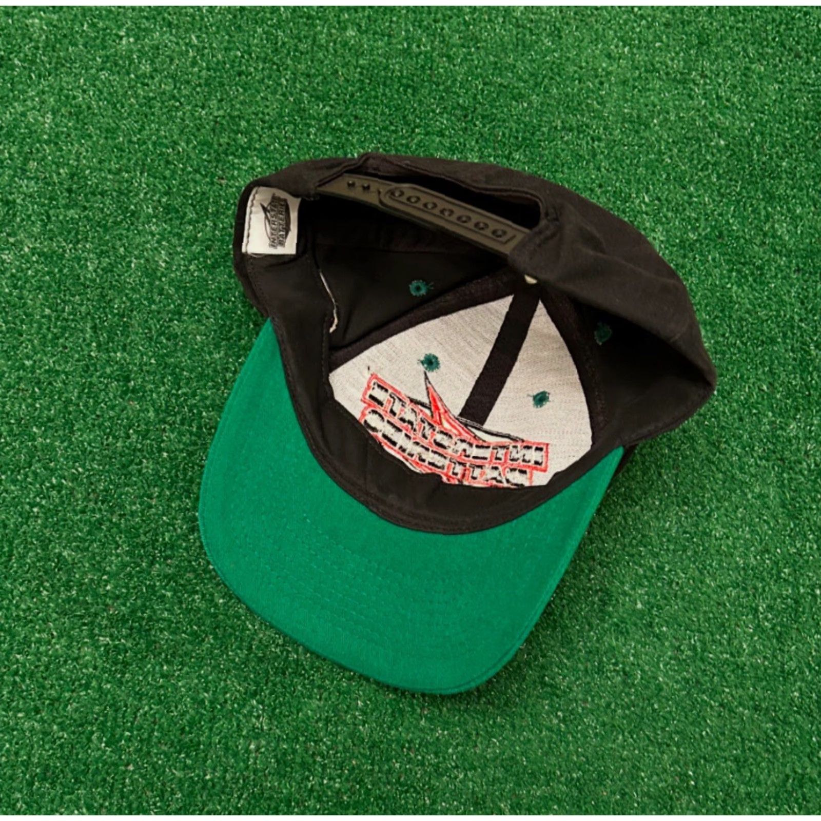 NASCAR VINTAGE Interstate Batteries Racing NASCAR VTG SnapBack Hat Adult Black Men One Size 90s Racing USA Sports Adjustable Hats Size ONE SIZE - 5 Thumbnail
