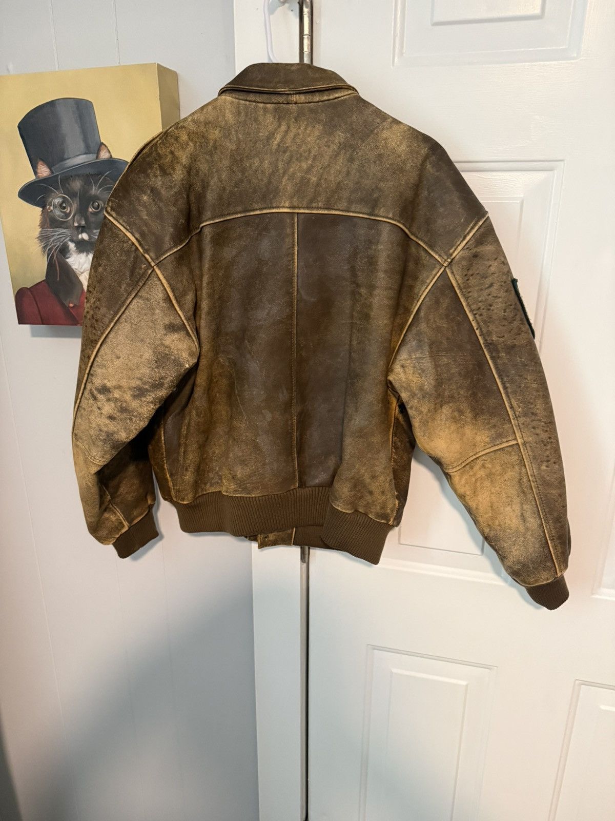 Vintage Vintage Heavily distressed A-2 Bomber Size US S / EU 44-46 / 1 - 3 Thumbnail