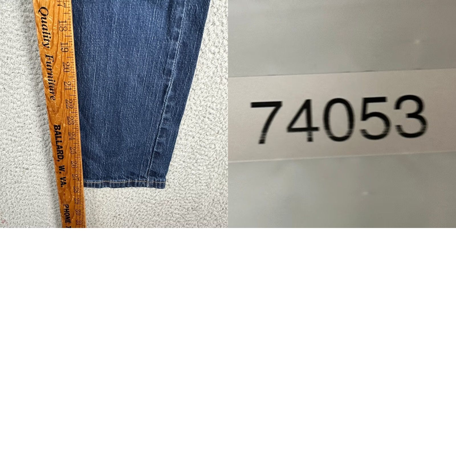 Levi's Levi's 505 Jeans Straight Leg Mens 30X30 Blue Distressed Red Tab Stretch Regular Denim Cotton Pockets Closure Button Vintage No Size US 30 / EU 46 - 8 Thumbnail