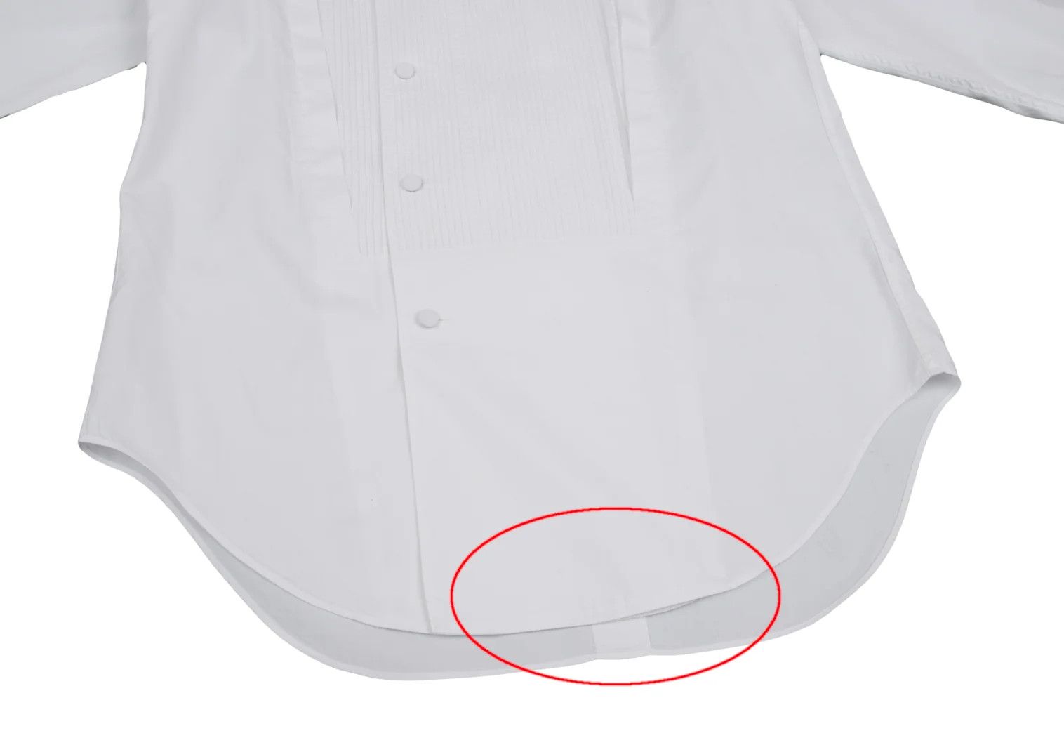 Issey Miyake Band Collar Pin Pleats Shirt in White, Size S Size US S / EU 44-46 / 1 - 7 Thumbnail