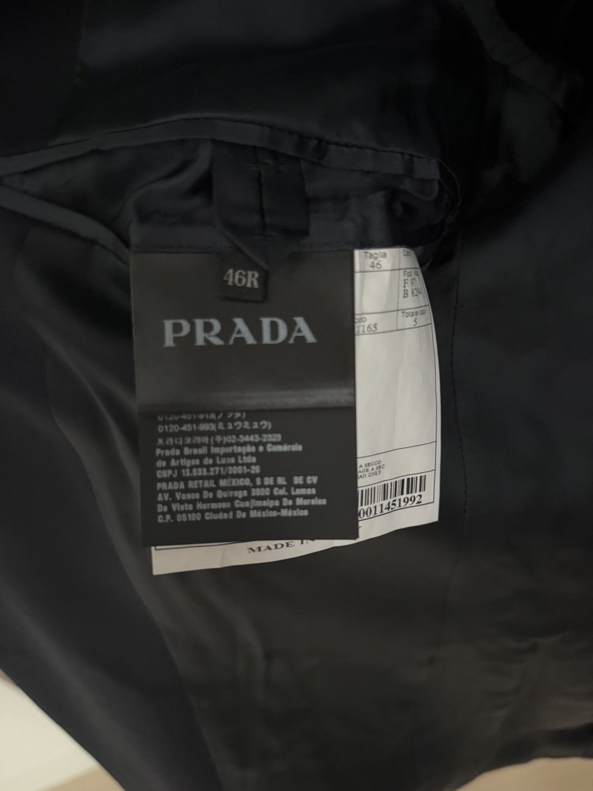 Prada Prada Navy Blue 2-Piece Suit Size 36R US/ 46 IT Wool Mohair Size 36R - 5 Thumbnail