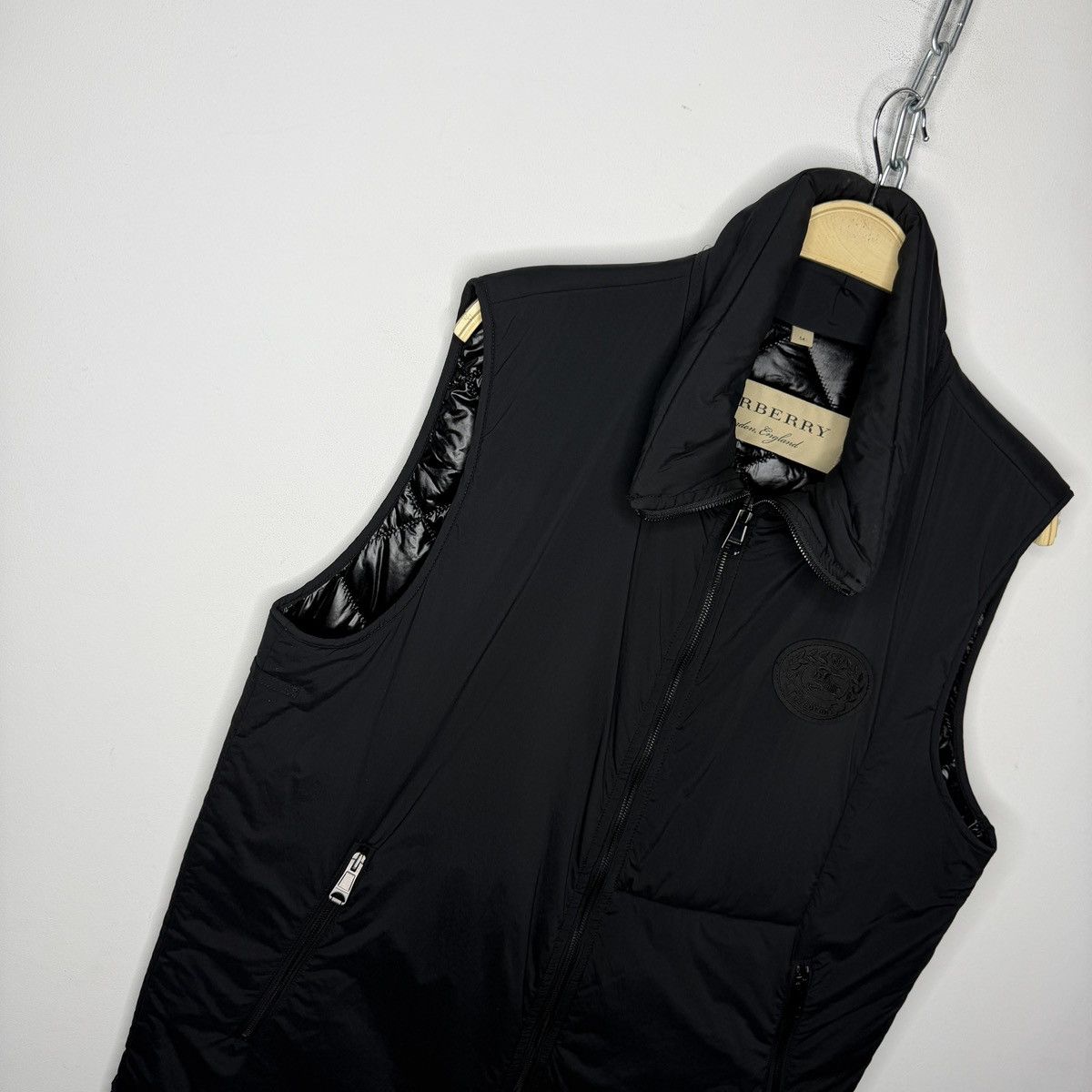 Burberry Mens Burberry Brit Black Vest rare Black Logo Size US L / EU 52-54 / 3 - 4 Thumbnail