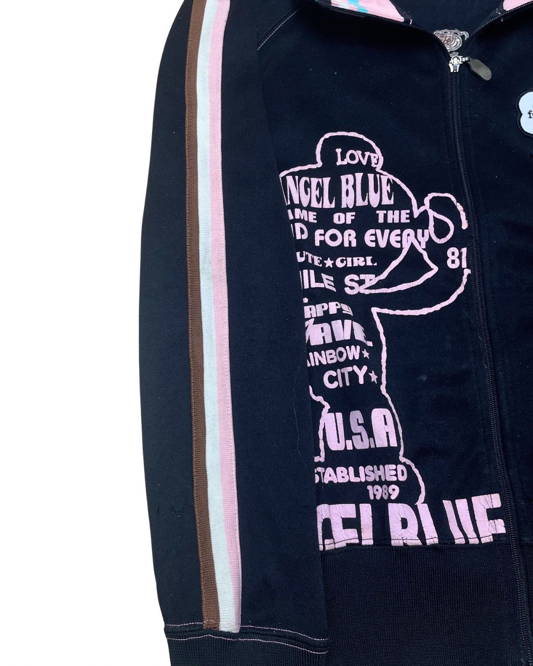 Angel Blue Angel Blue Nakamurakun Pink on Black Typography Track Jacket Size S / US 4 / IT 40 - 8 Thumbnail
