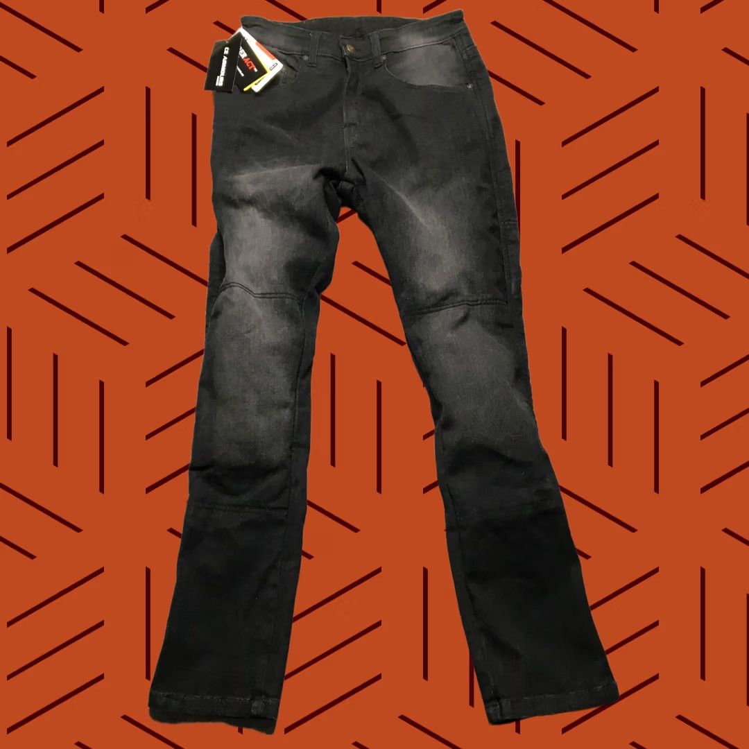 Vintage RIDERACT Jeans Mens 33x30 Black Straight Motorcycle Riding CE Armours Lined Size US 32 / EU 48 - 1 Thumbnail