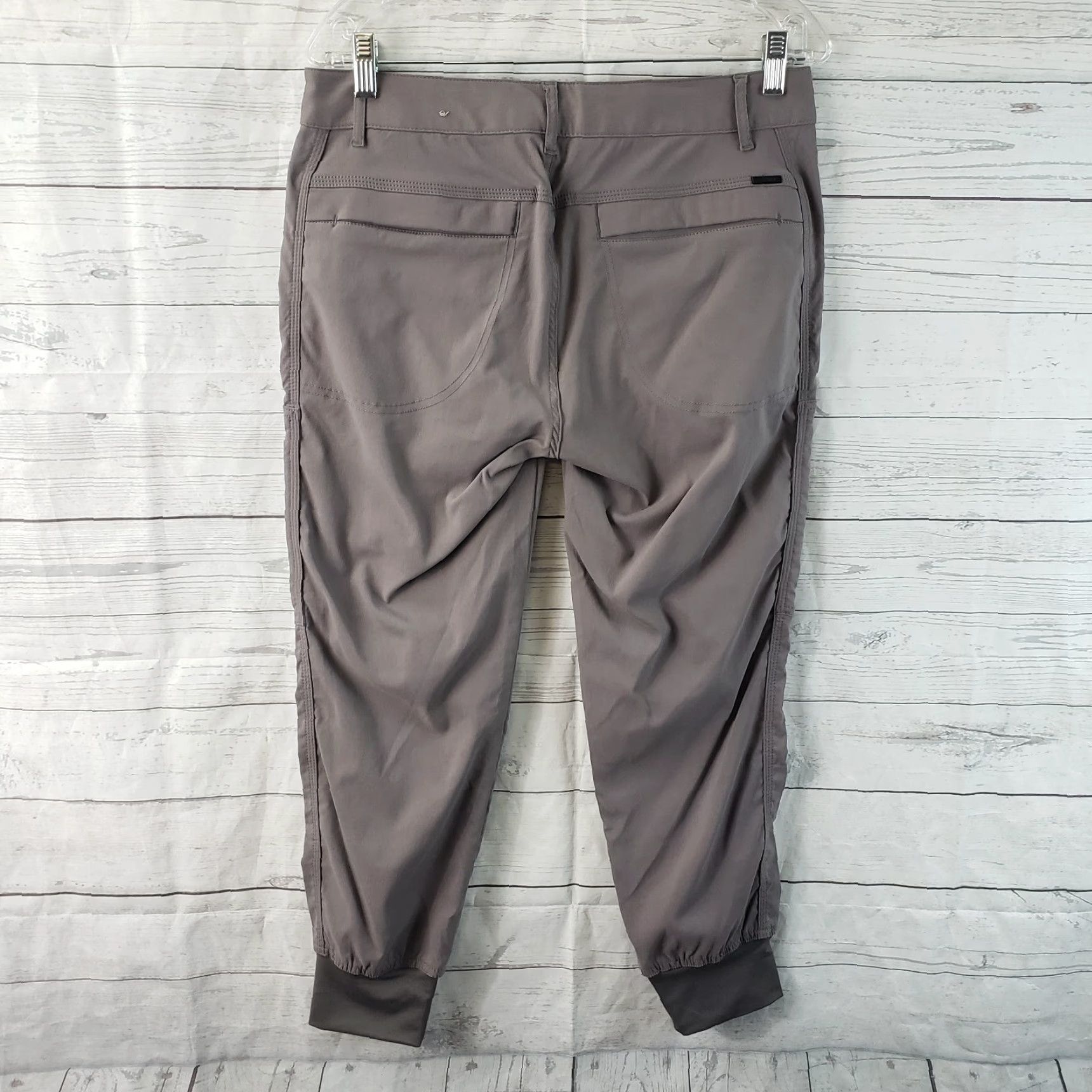 Prana Prana Womens Jogger Pants Sz 8 Gray Sky Cannon Mid Rise Cargo Pockets Fashion Pants Women Wide-Coverage Casual Pants Size 30" / US 8 / IT 44 - 3 Thumbnail