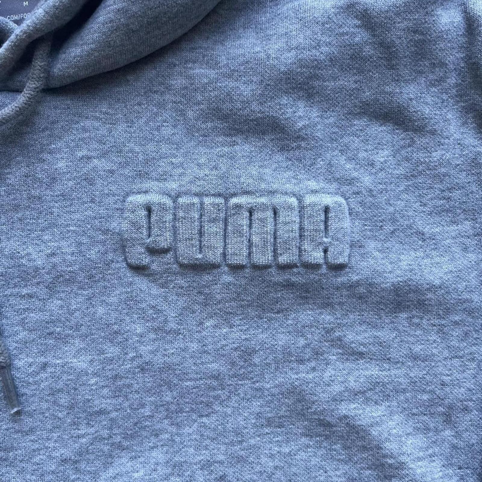 Puma Y2K Puma Gray Embroidered Logo Pullover Sweatshirt Hoodie Size US L / EU 52-54 / 3 - 2 Thumbnail