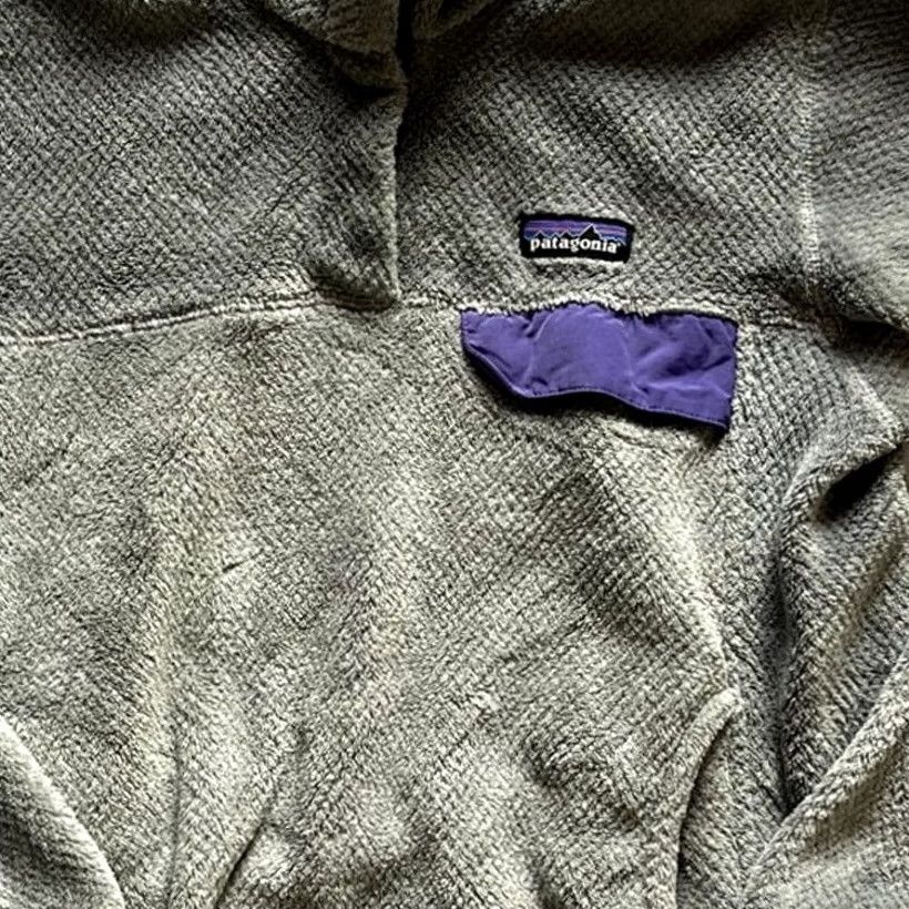 Patagonia Patagonia Women's Re-Tool Snap-T Pullover Gray Purple Size M Size M / US 6-8 / IT 42-44 - 3 Thumbnail