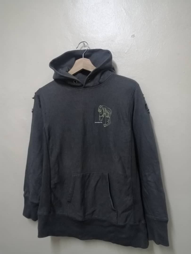 Japanese Brand × Vintage Vintage Distressed 00’s Irony Hoodie Size US M / EU 48-50 / 2 - 2 Thumbnail
