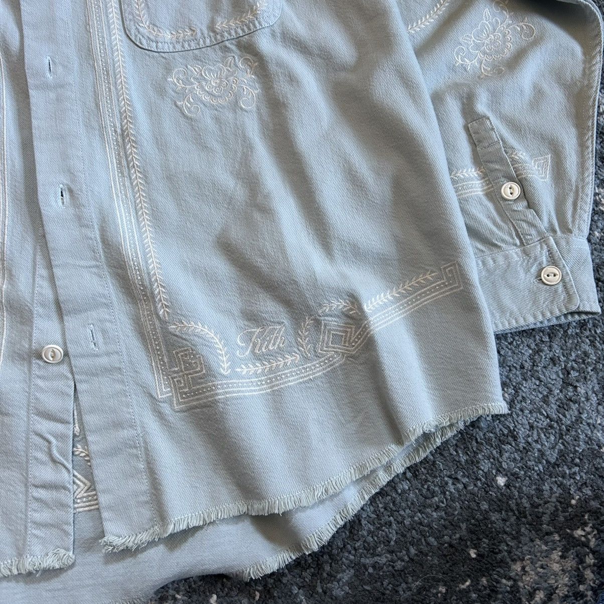Kith SPRiNG 2024 RAW HEM DENiM APOLLO SHiRT STONE WASH EMBROiDERY Size US M / EU 48-50 / 2 - 7 Thumbnail