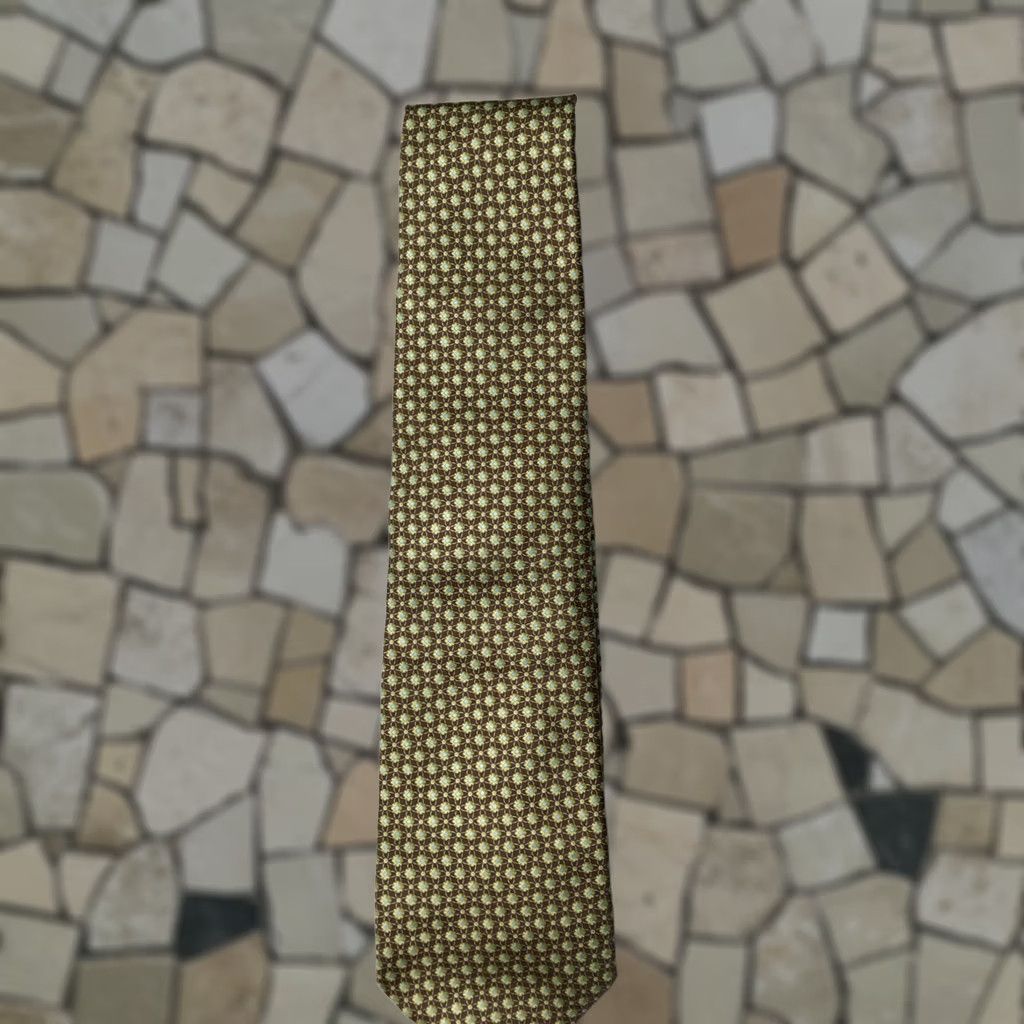Vintage Angelo Bosani Tie Green 100% Silk Paisley Design Necktie Made in Italy Mens Size ONE SIZE - 1 Thumbnail