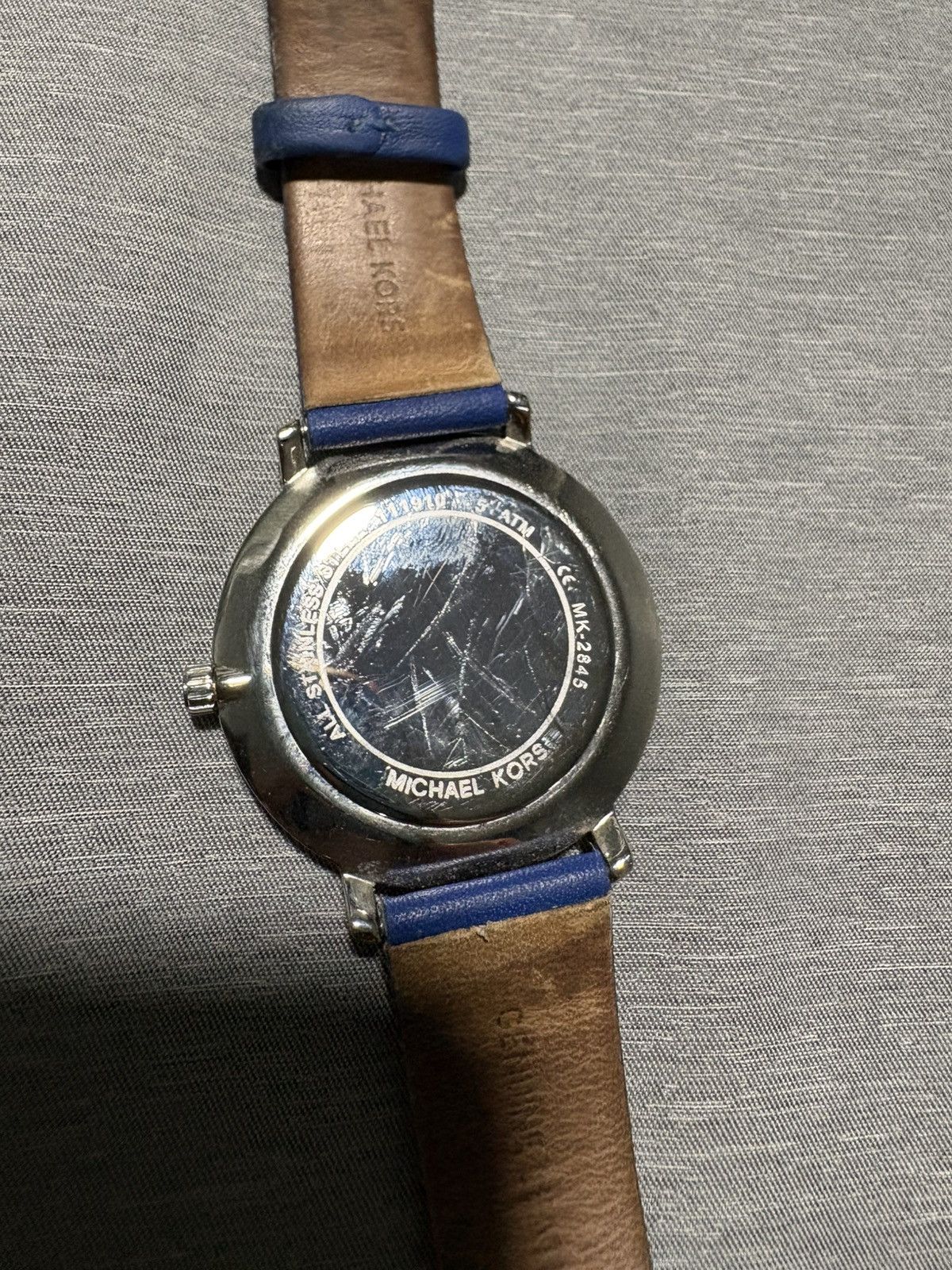 Michael Kors Michael Kors Pyper MK-2845 Blue Leather Quartz 38mm Watch Size ONE SIZE - 8 Thumbnail