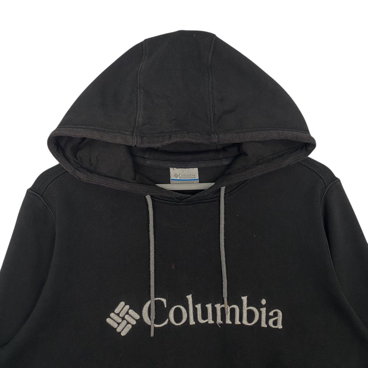 Vintage Vintage Columbia Hoodie Sweater Black Big Logo Size L Size US L / EU 52-54 / 3 - 4 Thumbnail