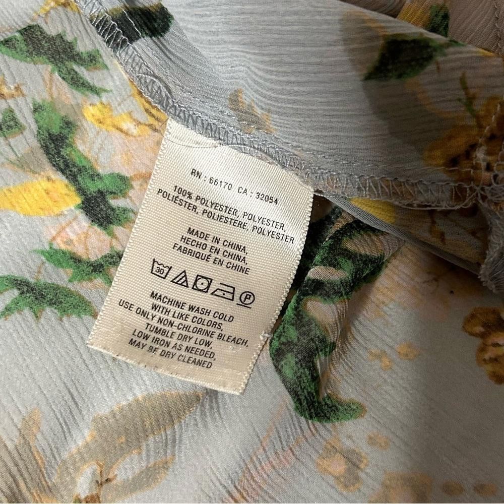 Designer Anthropologie l Maeve Floral Sheer Tunic Small Size S / US 4 / IT 40 - 8 Thumbnail
