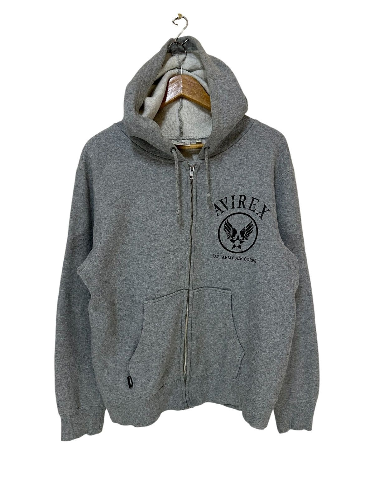 Avirex × Vintage Vintage Avirex Hoodie Jacket Full Zipper Size US XL / EU 56 / 4 - 1 Thumbnail