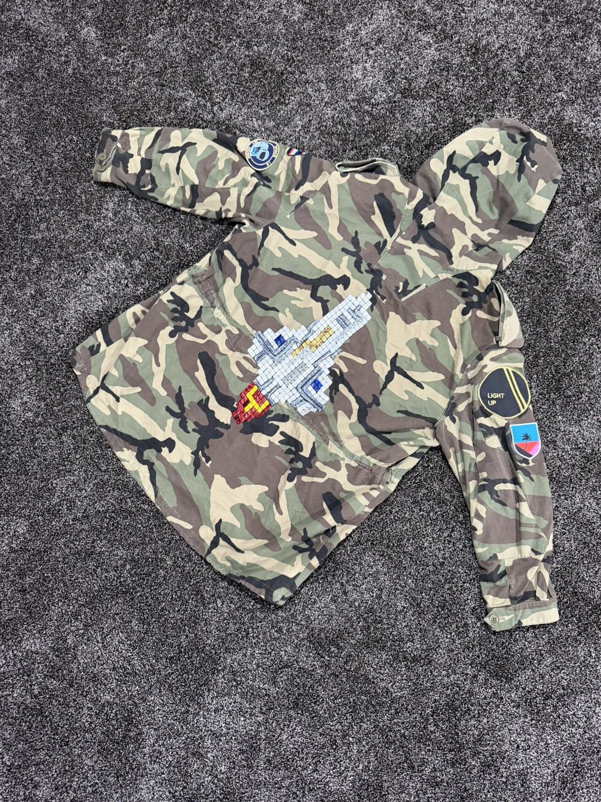 Saint Laurent Paris Saint Laurent x Hedi SS16 Rocket Logo Camo Parka Jacket Size US L / EU 52-54 / 3 - 11 Thumbnail