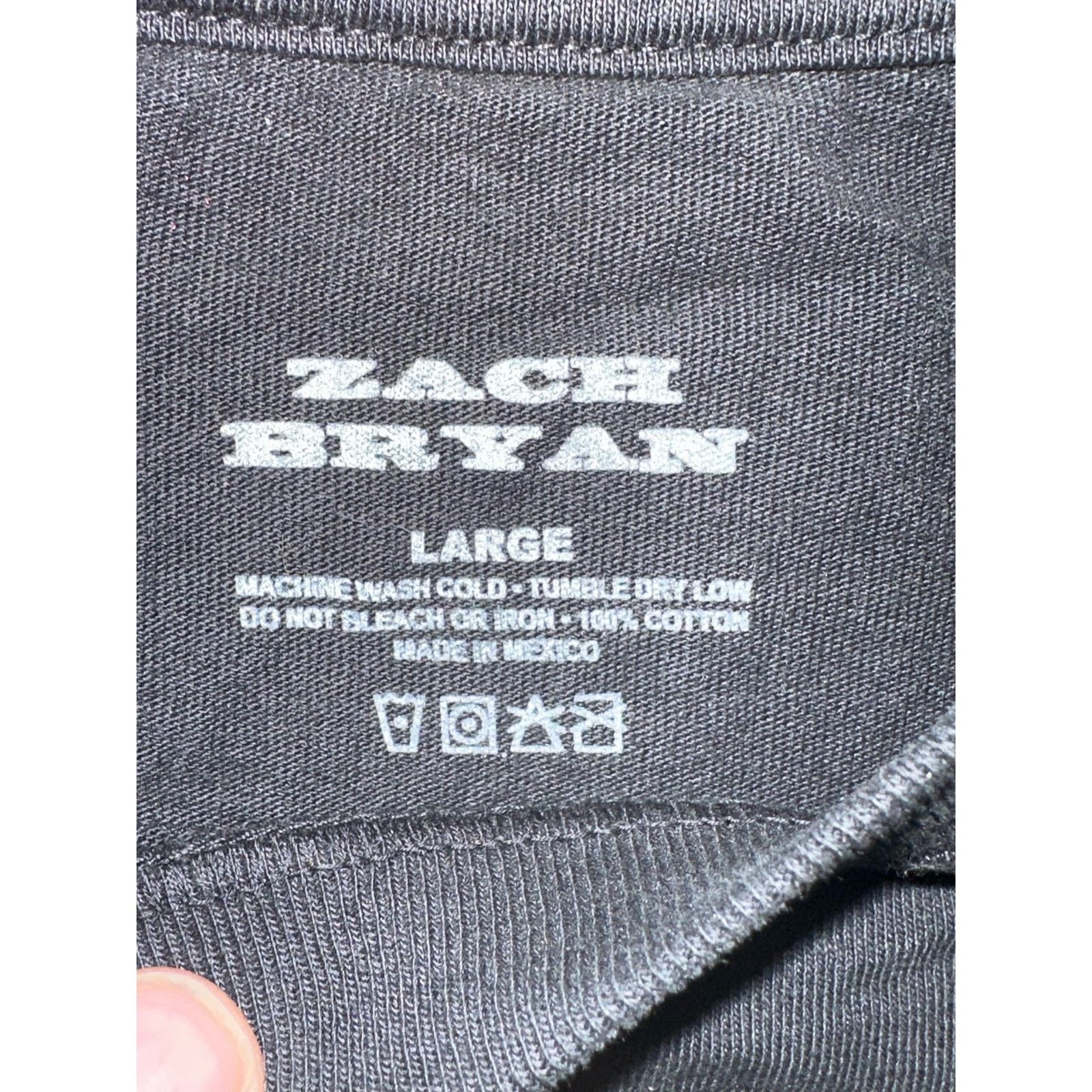 Band Tees Zach Bryan Tour Merch Tee T Shirt Lightening Size L Black Size US L / EU 52-54 / 3 - 2 Thumbnail