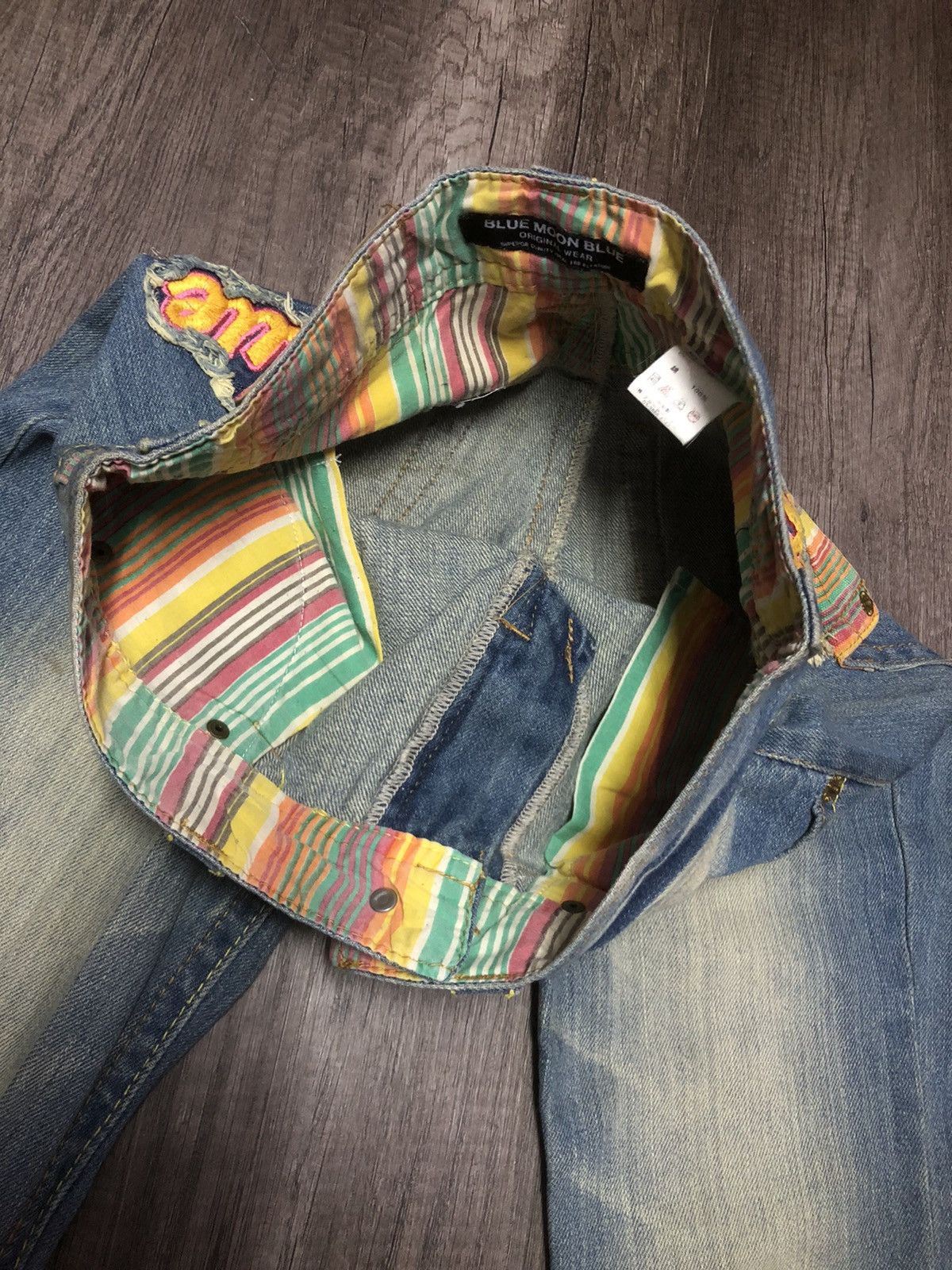 Blue Blue Japan × Hysteric Glamour Vintage Blue Moon Blue Jeans (unisex) Size US 30 / EU 46 - 20 Thumbnail