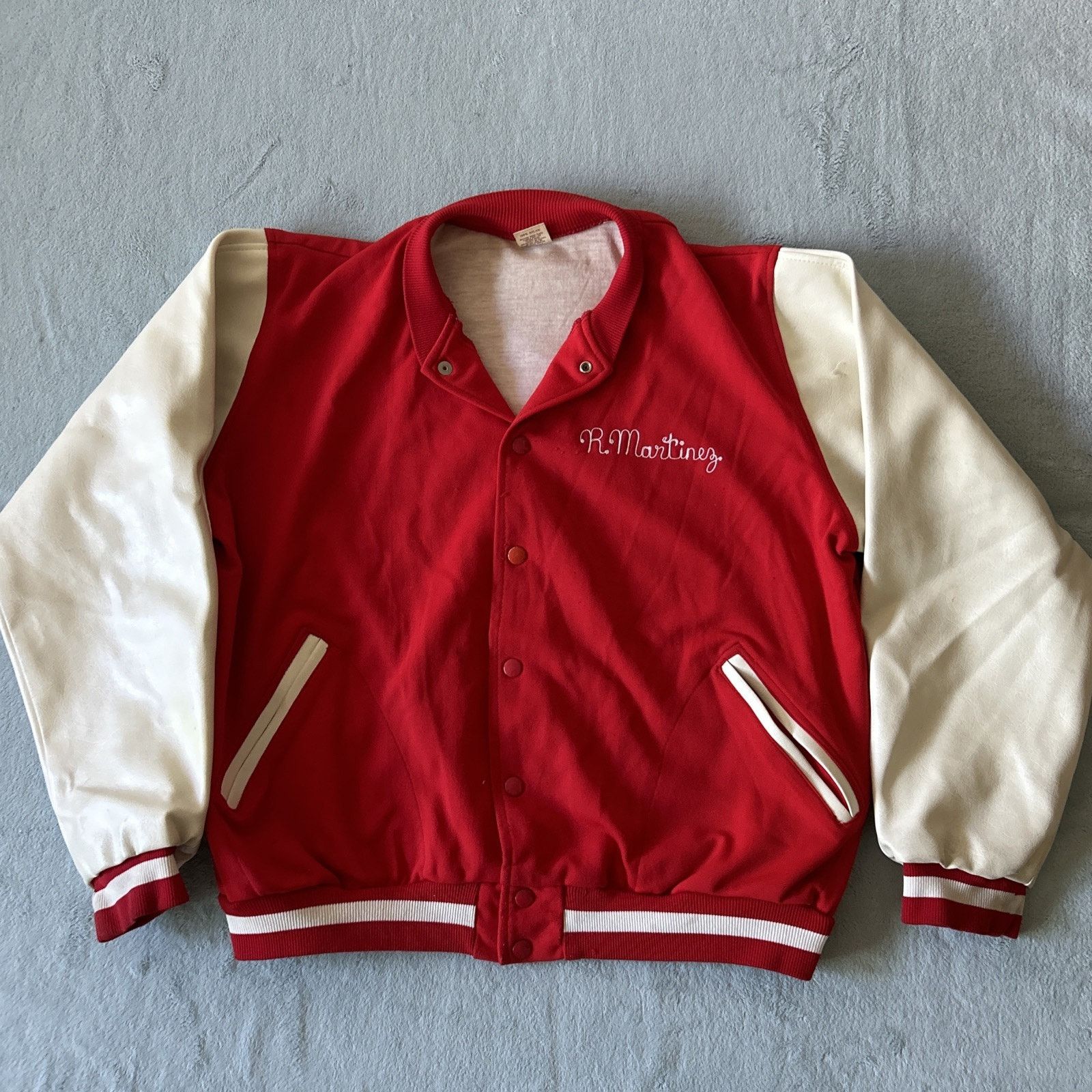 Russell Athletic 1960s VTG Russell Varsity Sports Jacket Men Large R Martinez Size US L / EU 52-54 / 3 - 1 Thumbnail