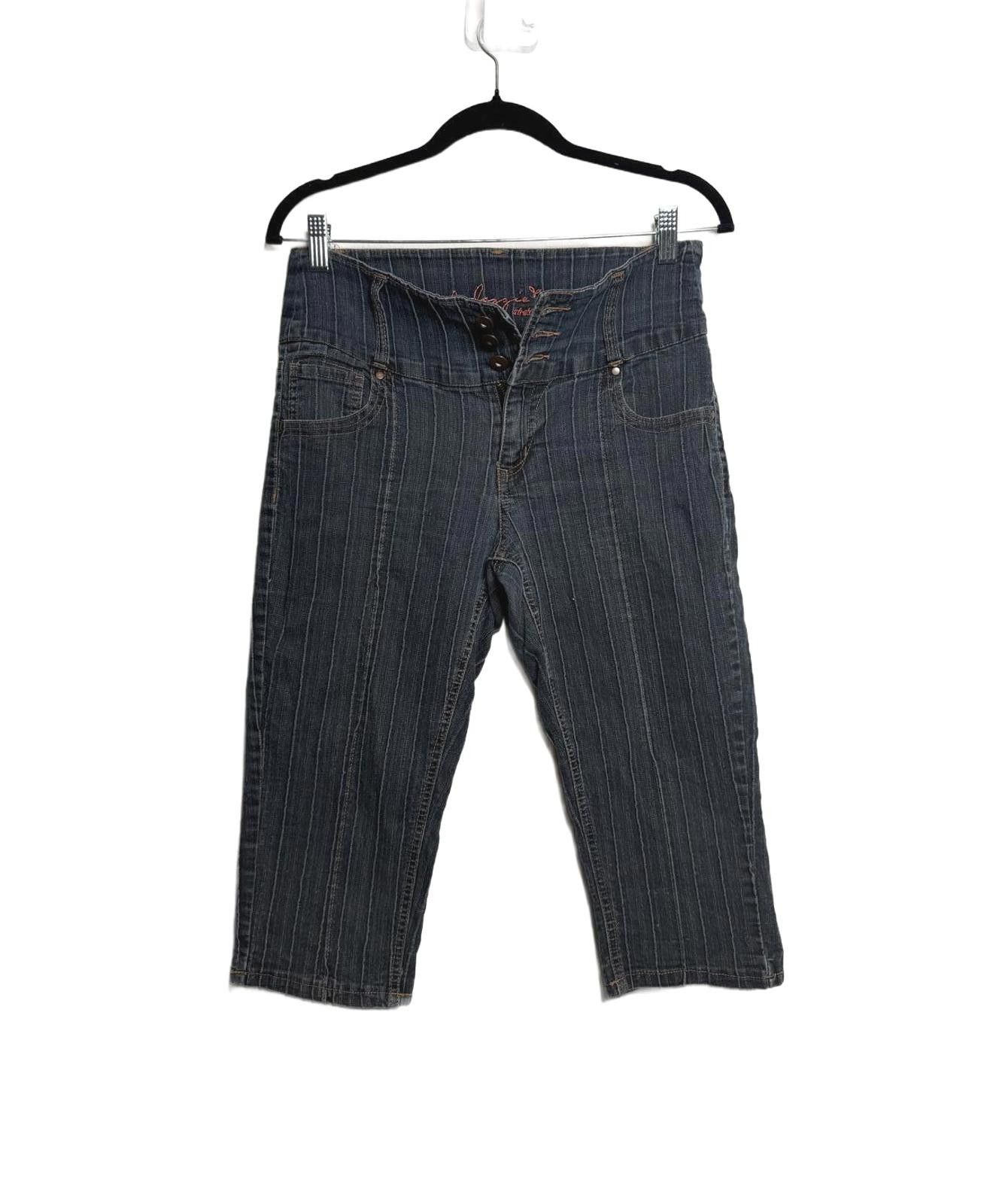 Designer Vintage Y2K Denim Jean Capri Pants Size 32" / US 10 / IT 46 - 3 Thumbnail