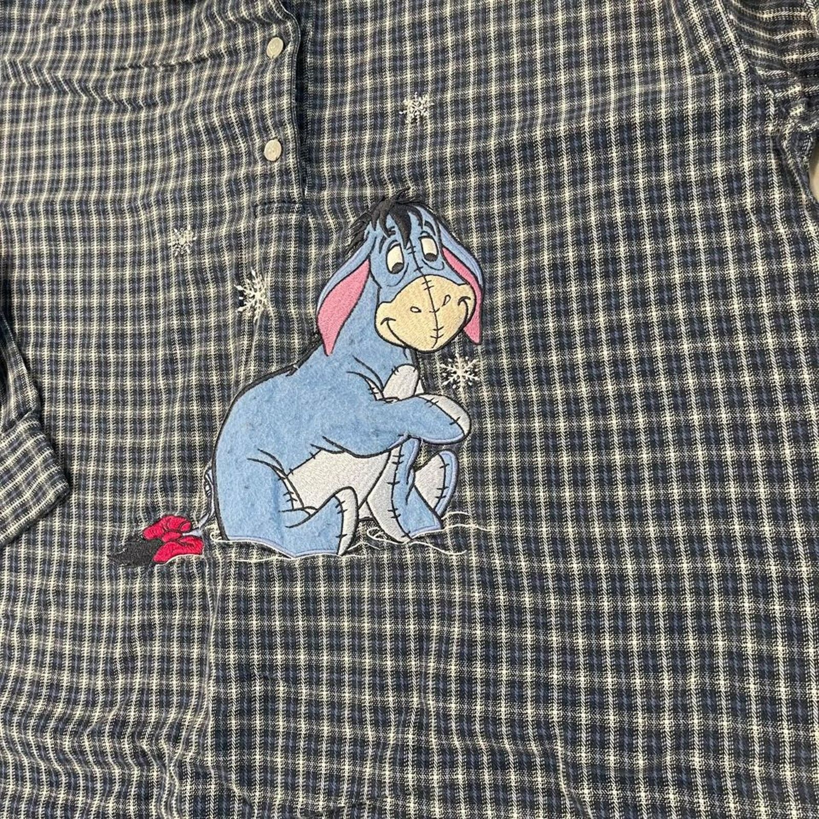 Disney Disney Eeyore Winnie The Pooh Flannel Sleep Shirt Women S/M Size M / US 6-8 / IT 42-44 - 2 Thumbnail