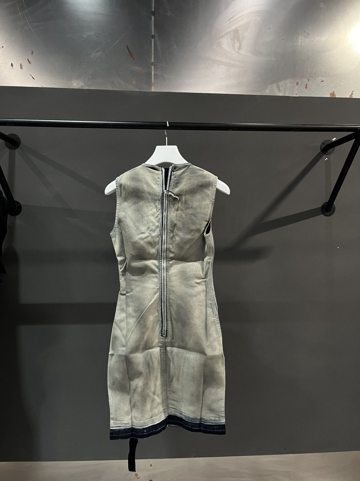 Rick Owens Drkshdw Rick Owens Drkshdw Splintered Denim Dress Size S / US 4 / IT 40 - 2 Thumbnail