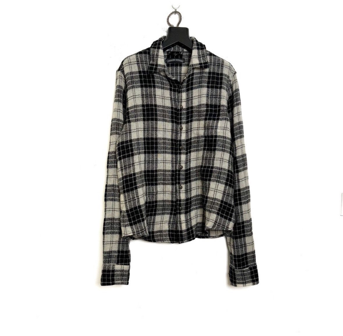 Chrome Hearts Fleur de lis leather patch wool flannel Size US M / EU 48-50 / 2 - 2 Thumbnail