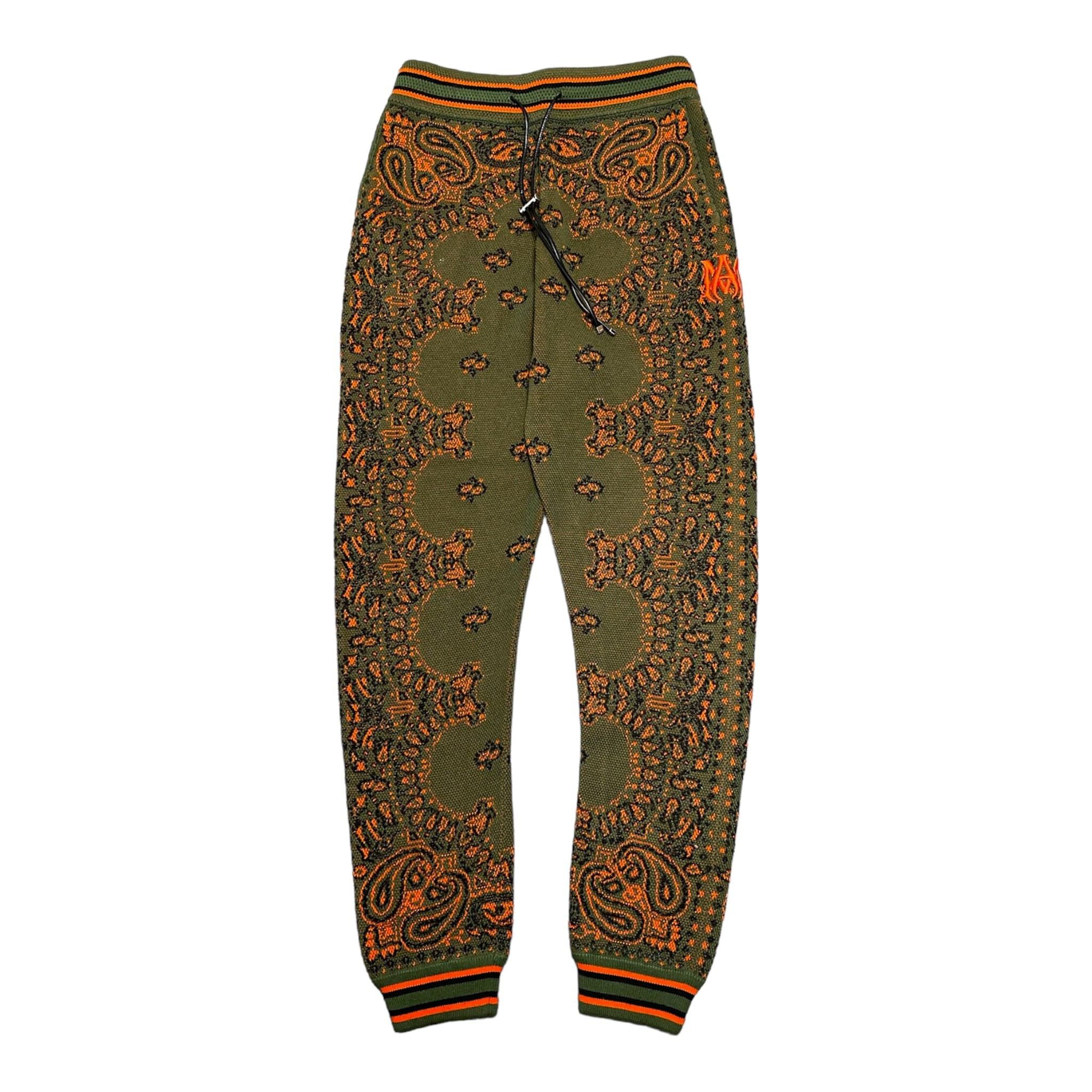 Amiri Amiri Bandana B-Ball Sweatpants Khaki Orange Size US 30 / EU 46 - 1 Thumbnail