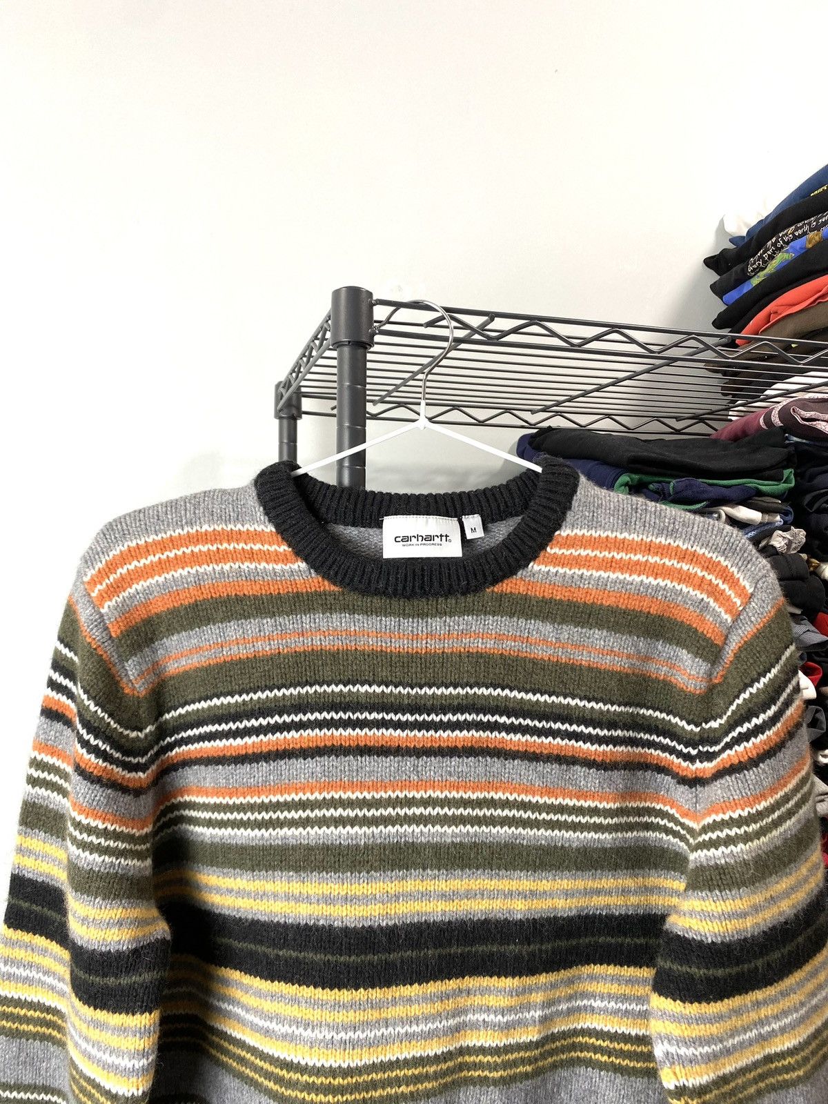 Carhartt Carhartt WIP Striped Sweater Knit Wool Size US M / EU 48-50 / 2 - 2 Thumbnail