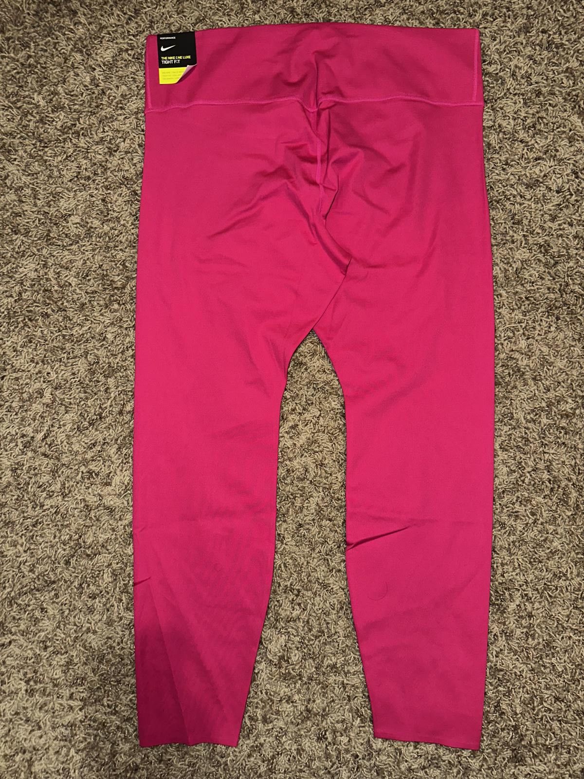 Nike Nike One Women's Plus Size Pink Luxe Tight Sample Size 40" / US 18 - 6 Thumbnail