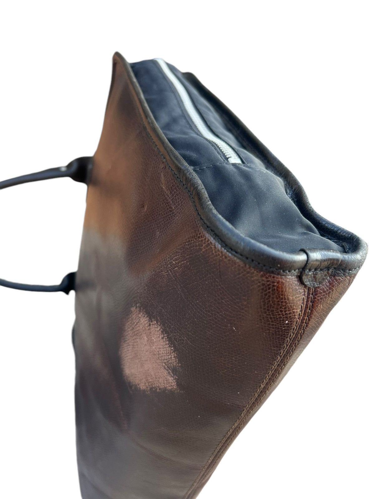 Felisi Vintage Felisi Italy Distressed Patina Leather Handle Bag Size ONE SIZE - 18 Thumbnail