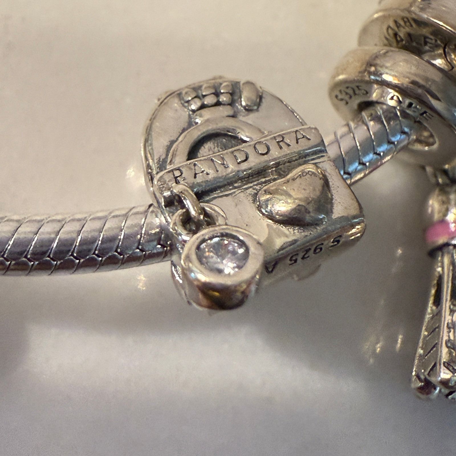 pandora Authentic Pandora, SZ 19Cm, Moments Silver Bracelet, 7 Adven Size ONE SIZE - 8 Thumbnail