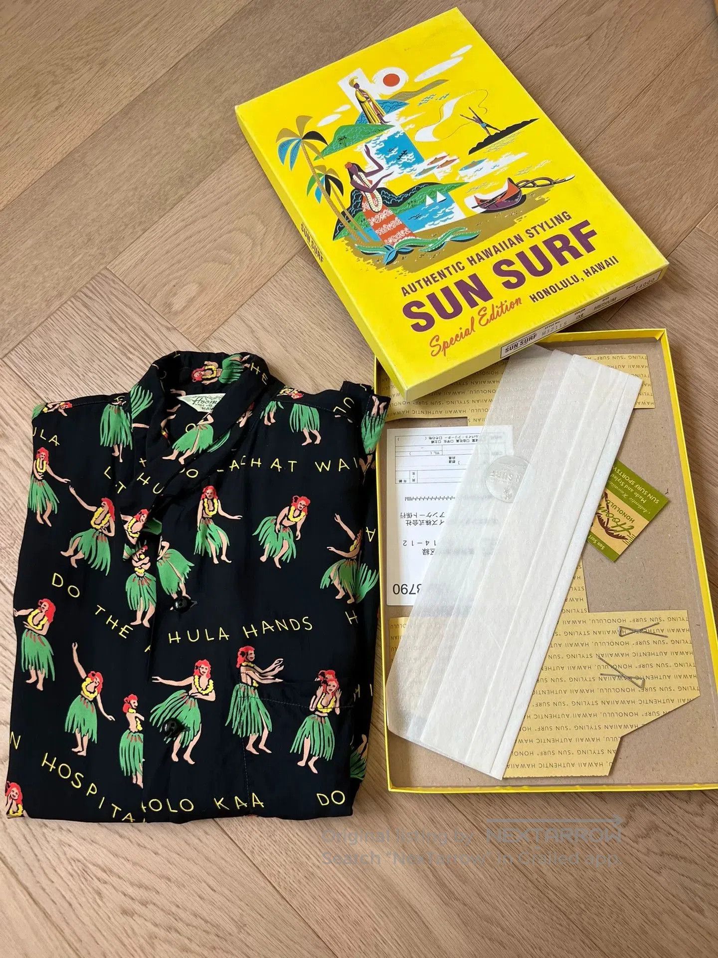 Sun Surf Vintage Hawaiian Shirt with Hula Design. Size US M / EU 48-50 / 2 - 6 Thumbnail