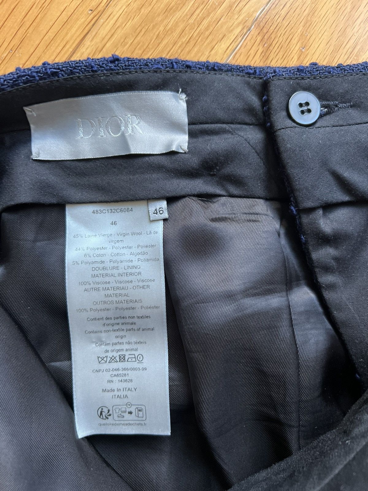 Dior SS24 Runway Dior Men Wool Wide Leg Trouser Sz 46 Size US 32 / EU 48 - 15 Thumbnail