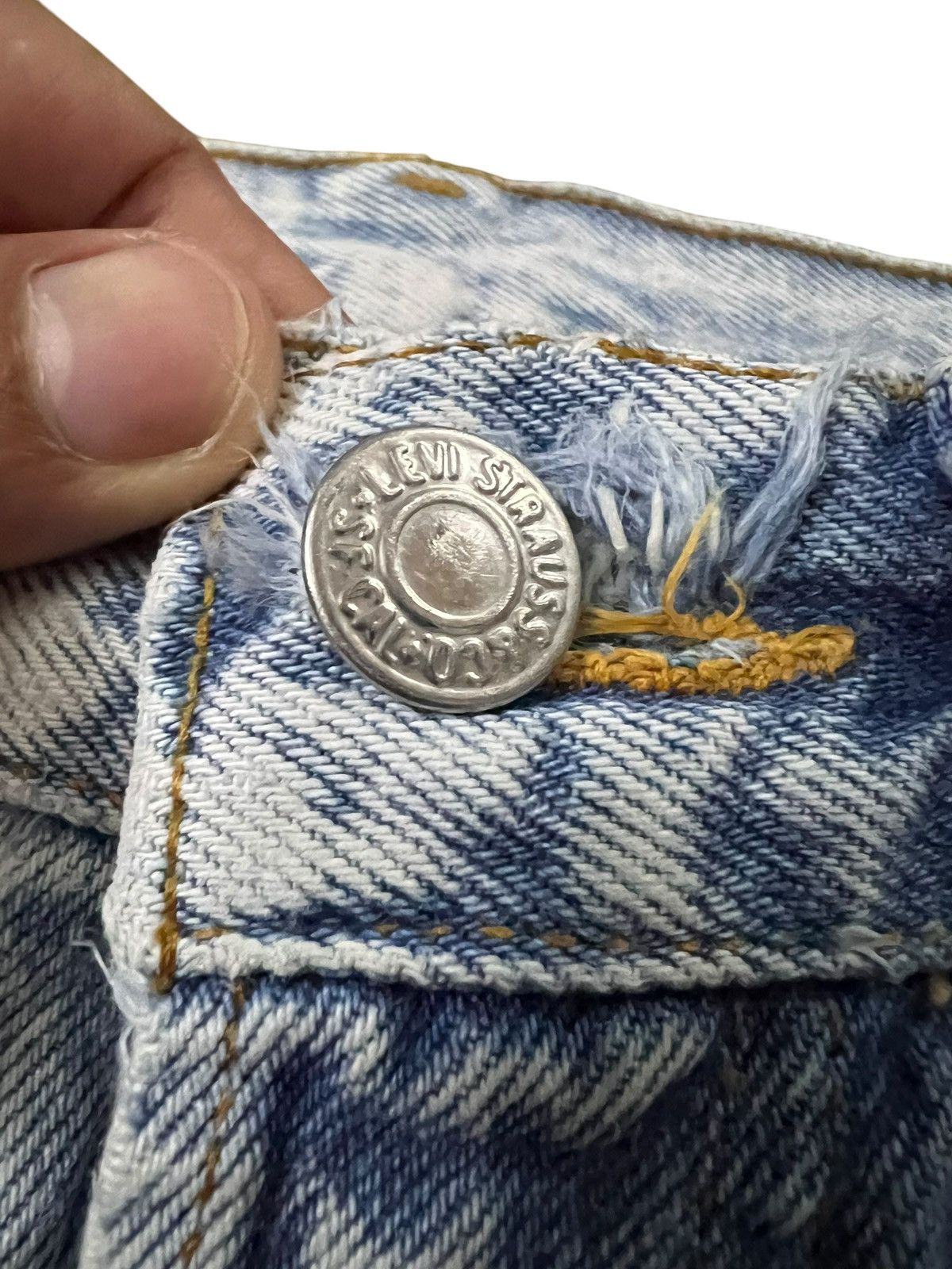 Levi's 80’s Distressed Levi’s 501 Acid Wash Rare Jean Size US 30 / EU 46 - 13 Thumbnail