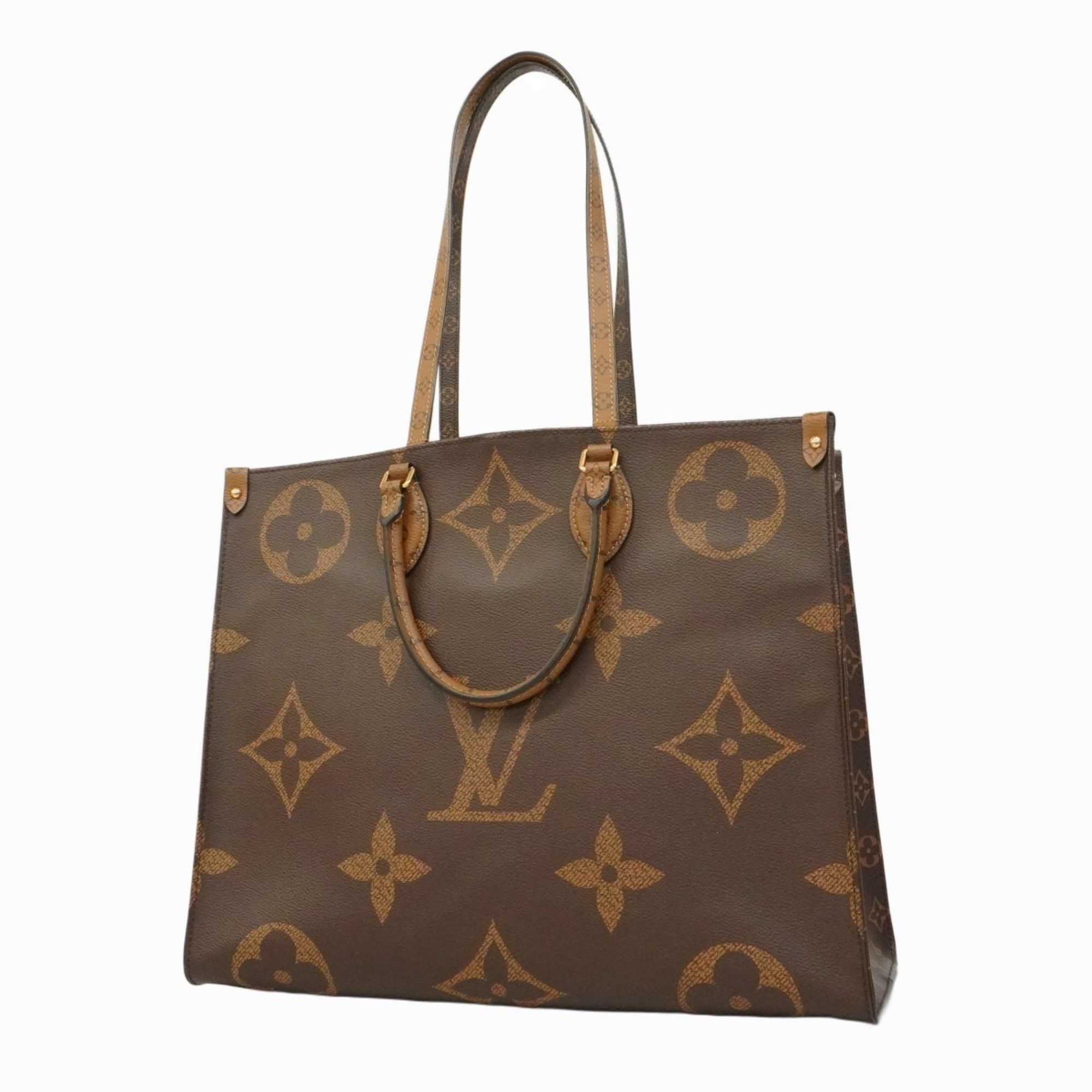 Louis Vuitton Tote Bag Monogram Giant Reverse On The Go Gm M45320 Brown Ladies, Women's