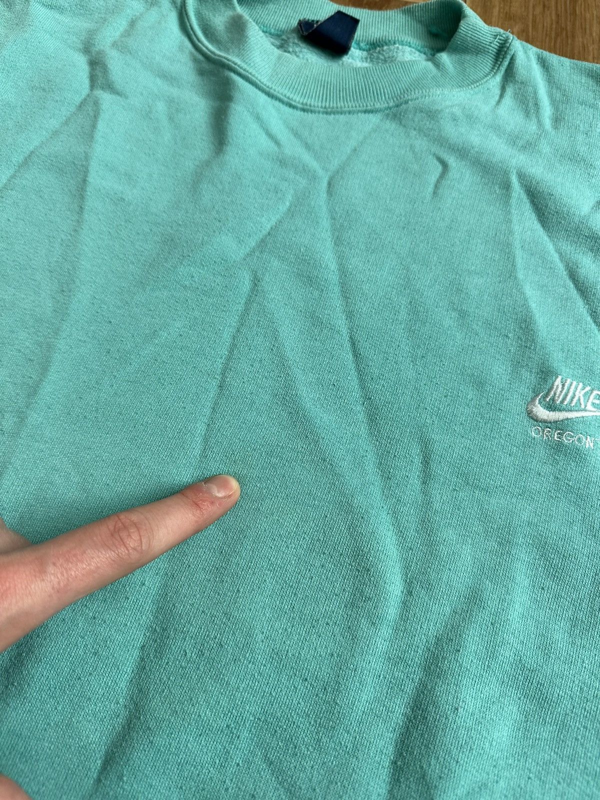 Nike × Vintage Vintage 80’s Nike Oregon USA y2k sweatshirt blue label Size US S / EU 44-46 / 1 - 8 Thumbnail