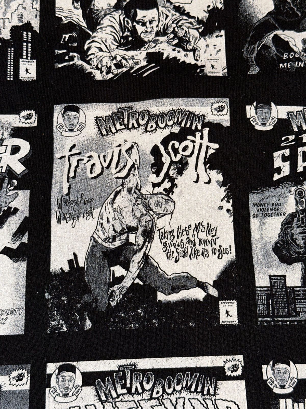 Metro Boomin × Rap Tees Metro Boomin All Star Cast Trap Rapper Comic Book Heroes Tee Size US XL / EU 56 / 4 - 6 Thumbnail