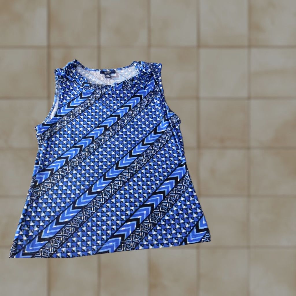 Chaps Chaps Blouse Ladies L Blue Polover? Hmm Size L / US 10 / IT 46 - 1 Thumbnail