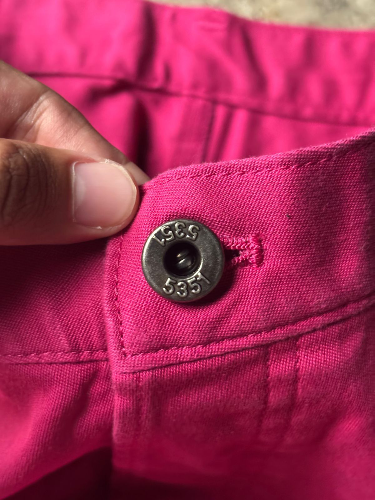 5351 POUR LES HOMMES 2000s 5351 Pour Les Hommes Faded Magenta Pants Size US 29 - 4 Thumbnail