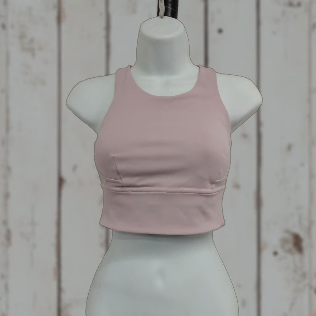 Lululemon Lululemon Wunder Train Longline Bra Womens Size 6 Dew Pink B/C Cup Sport Athletic Training Racerback Womens Size ONE SIZE - 1 Thumbnail