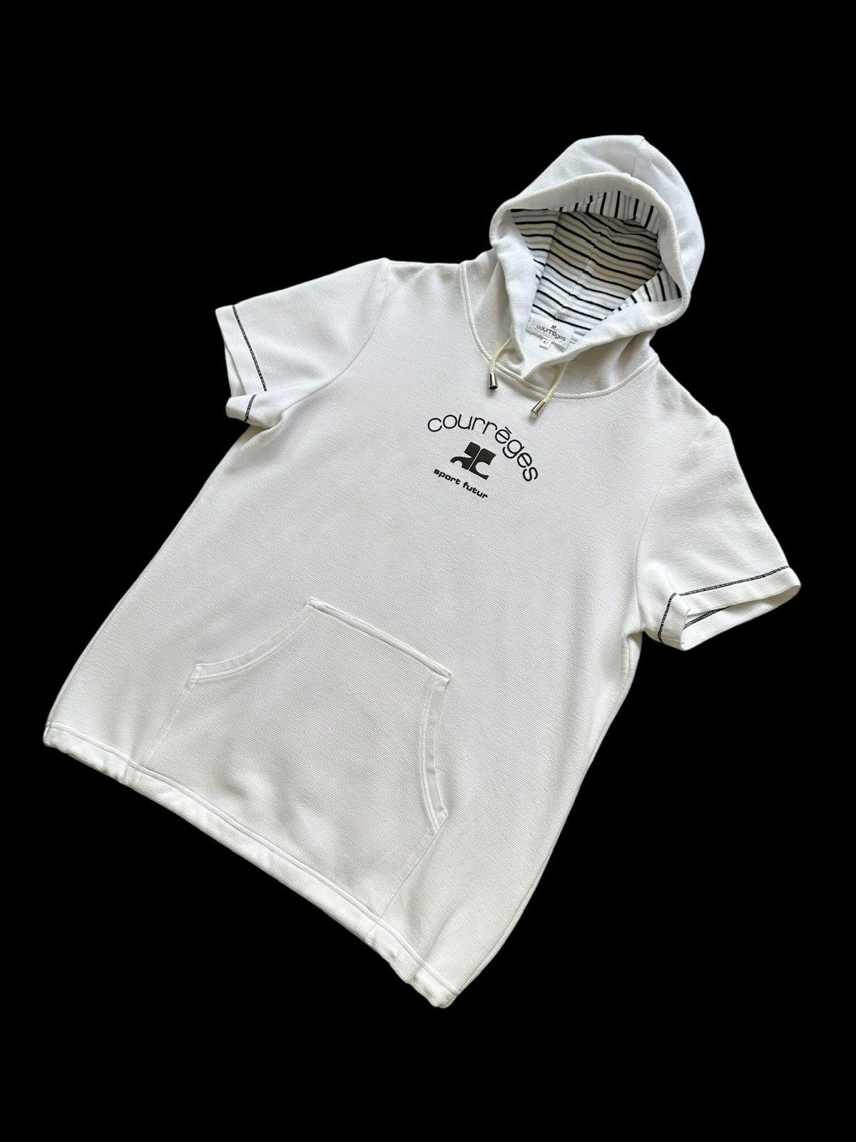 Andre Courreges × Courreges 1990's Courreges hoodie white Size US M / EU 48-50 / 2 - 2 Thumbnail