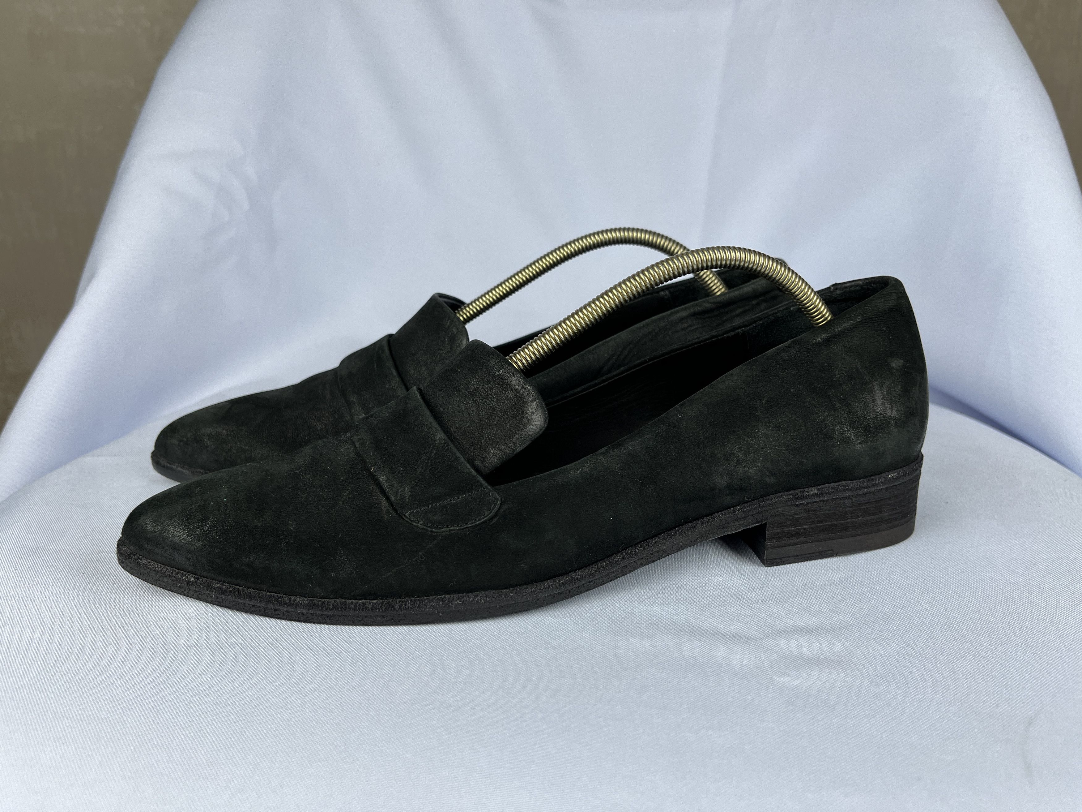 image of Avant Garde x The Last Conspiracy Pointed Toe Loafers Leather W's Size 41 in Black, Women's