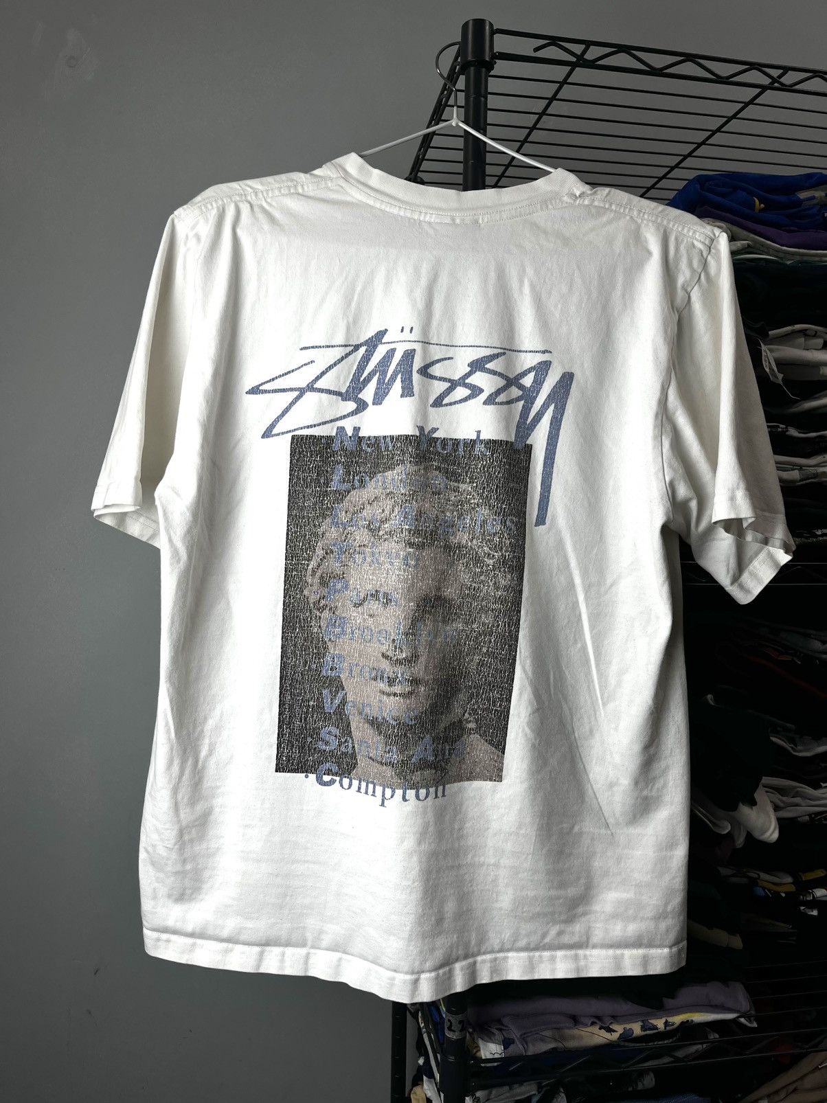Stussy Vintage Stussy NYC Locations Graphic Tee Size US L / EU 52-54 / 3 - 1 Thumbnail
