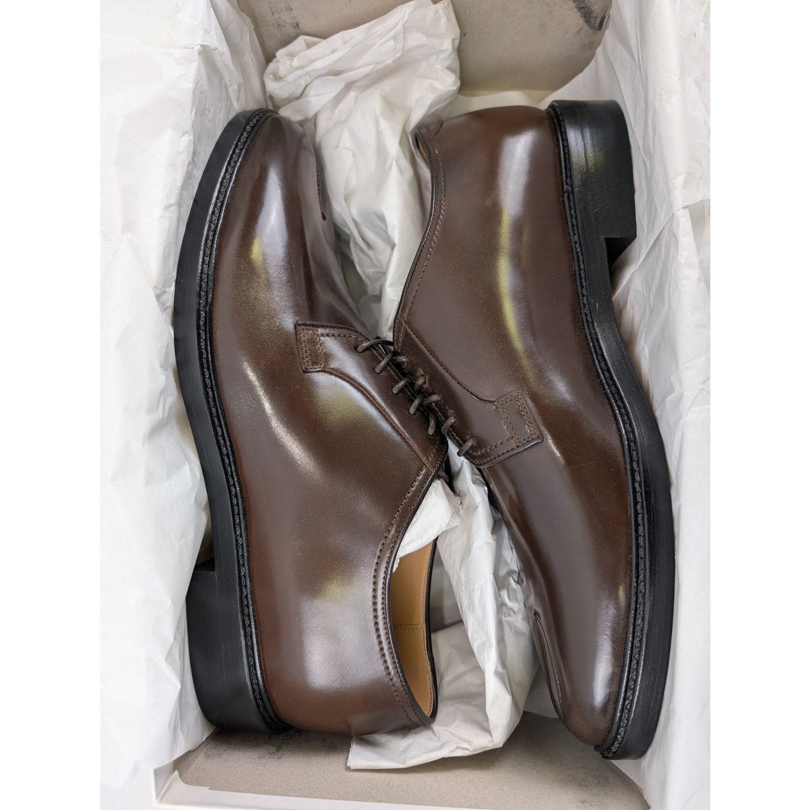 Maison Margiela o1rshd1 Tabi Derby Shoe Boots in Brown Size US 10 / EU 43 - 18 Thumbnail