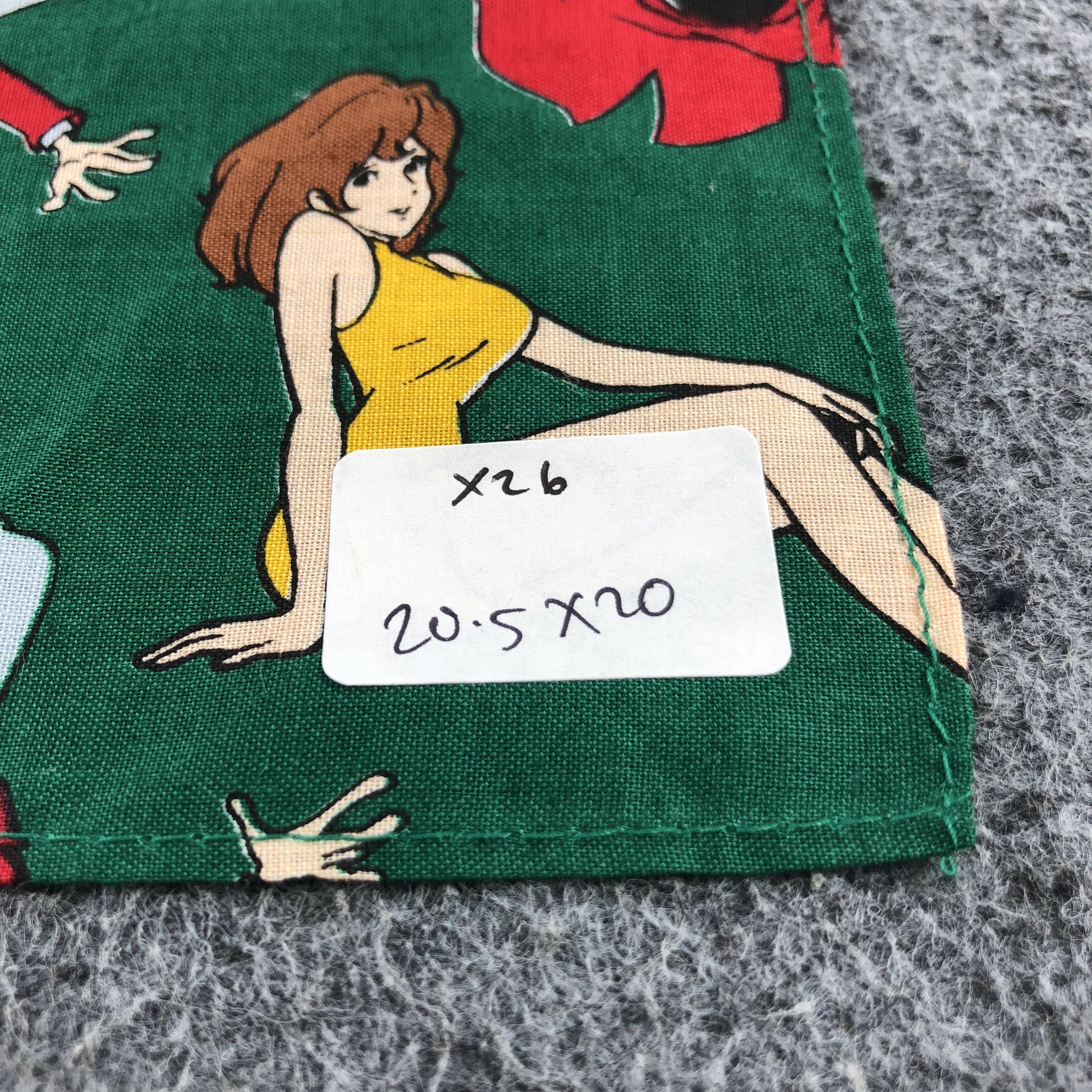 Anime × Vintage Arsane Lupin X Esso Handkerchief Neckerchief Bandana X26 Size ONE SIZE - 4 Thumbnail