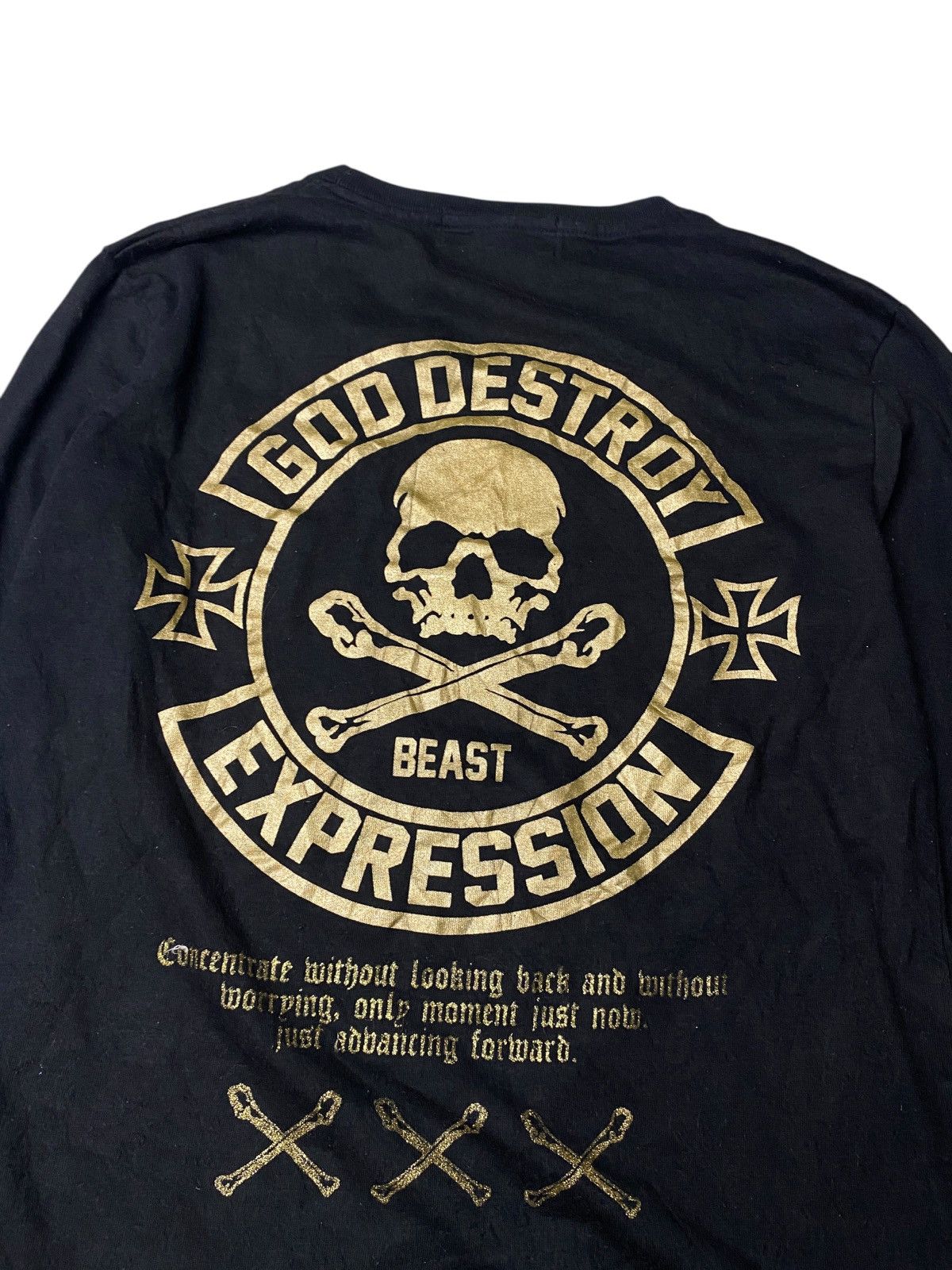 Hysteric Glamour 2000's Blue Jill Skull Poem Beast Longsleeve Size US XS / EU 42 / 0 - 2 Thumbnail