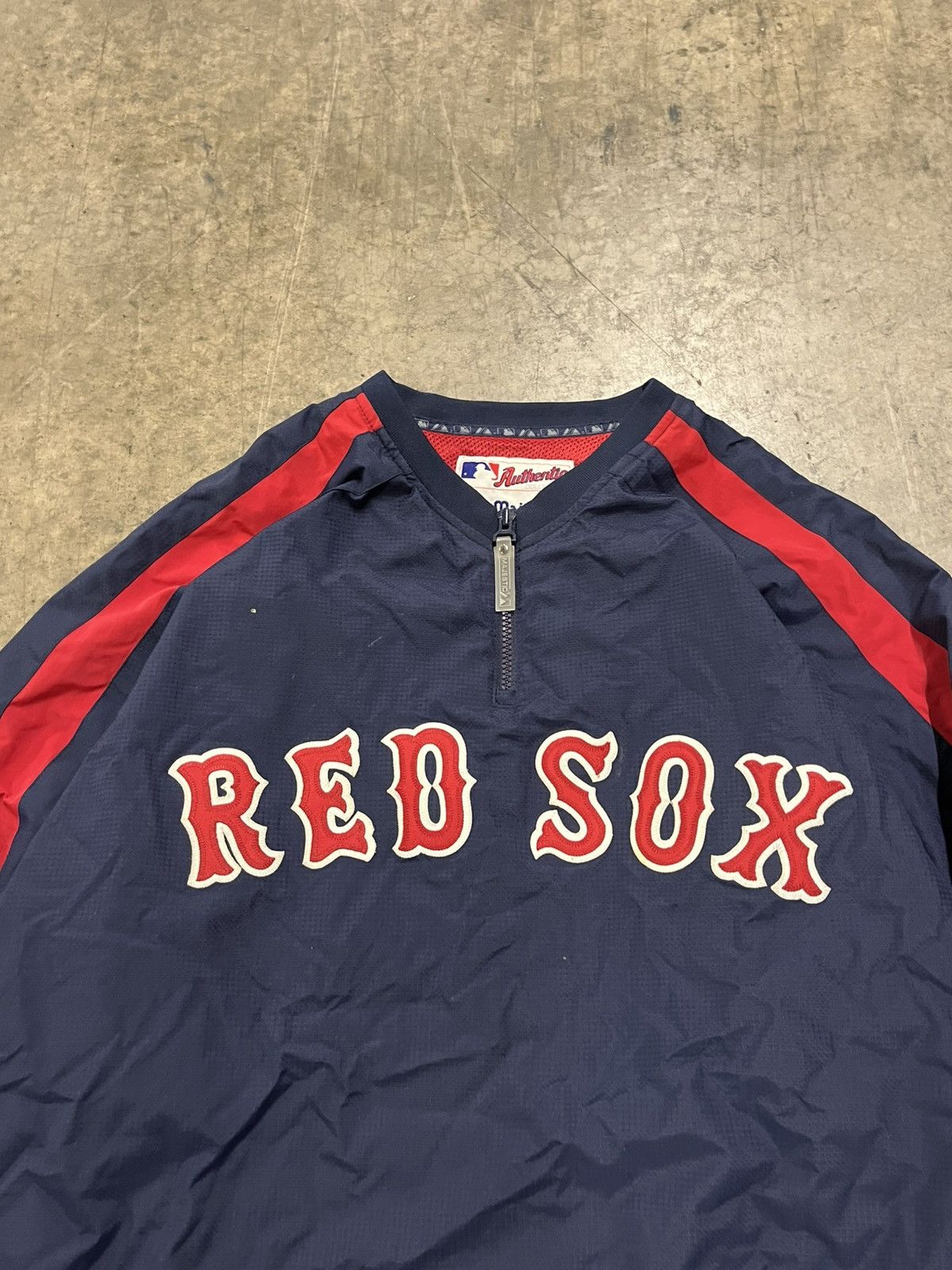 Vintage Boston Red Sox vintage majestic light weight pull over 90s Size US XXL / EU 58 / 5 - 6 Thumbnail