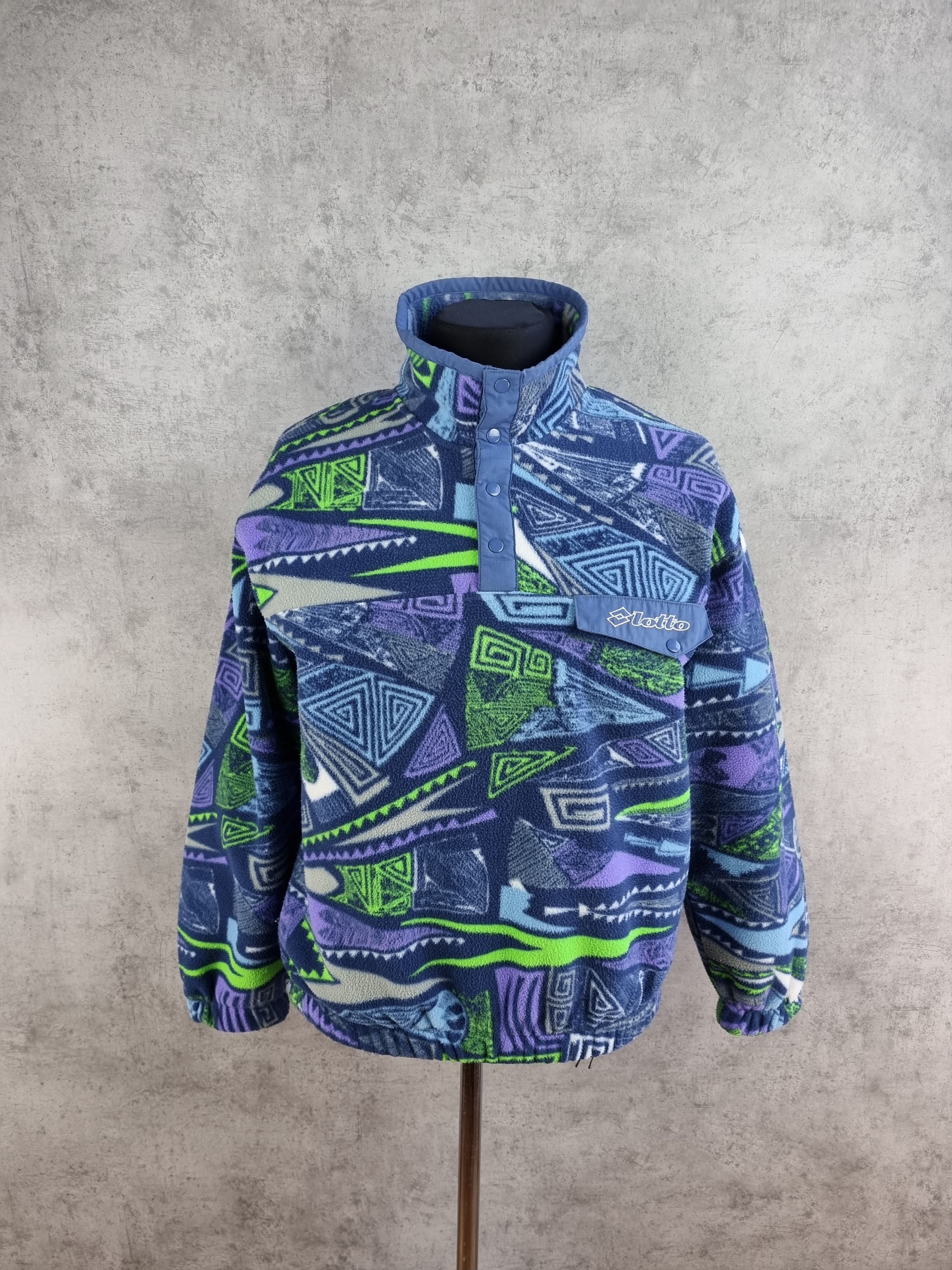 Vintage Attractive Abstract Design Fleece Looks like Patagonia Size US M / EU 48-50 / 2 - 6 Thumbnail