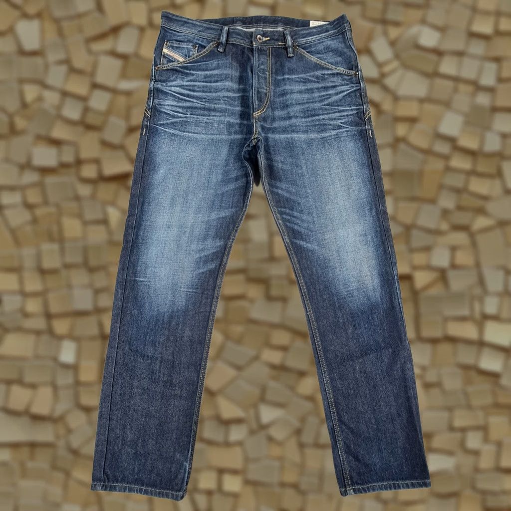 Diesel Diesel Jeans Blue W34 L32 Jodar Carrot Fit Cinch Back 0073N Mens Jeans Regular 5-Pocket Denim Cotton Slim Tapered Button Fly Vintage No Size US 34 / EU 50 - 1 Thumbnail